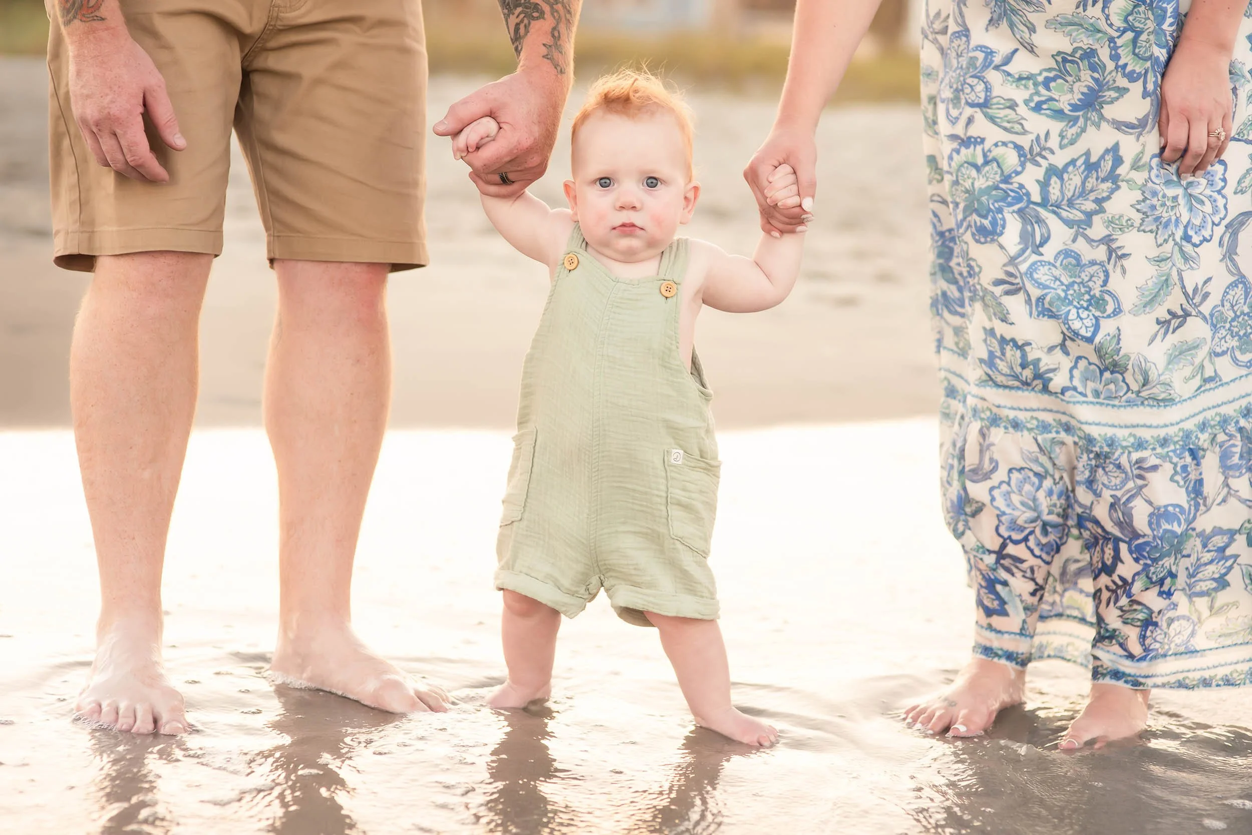 Surfside Beach SC Family Photography | Baby's First Beach Portrait Session