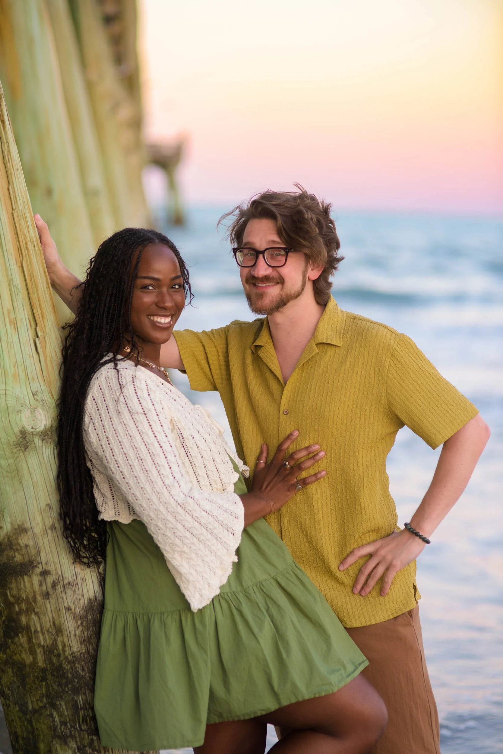 Myrtle Beach State Park Couples Photography | Romantic Beach Portraits