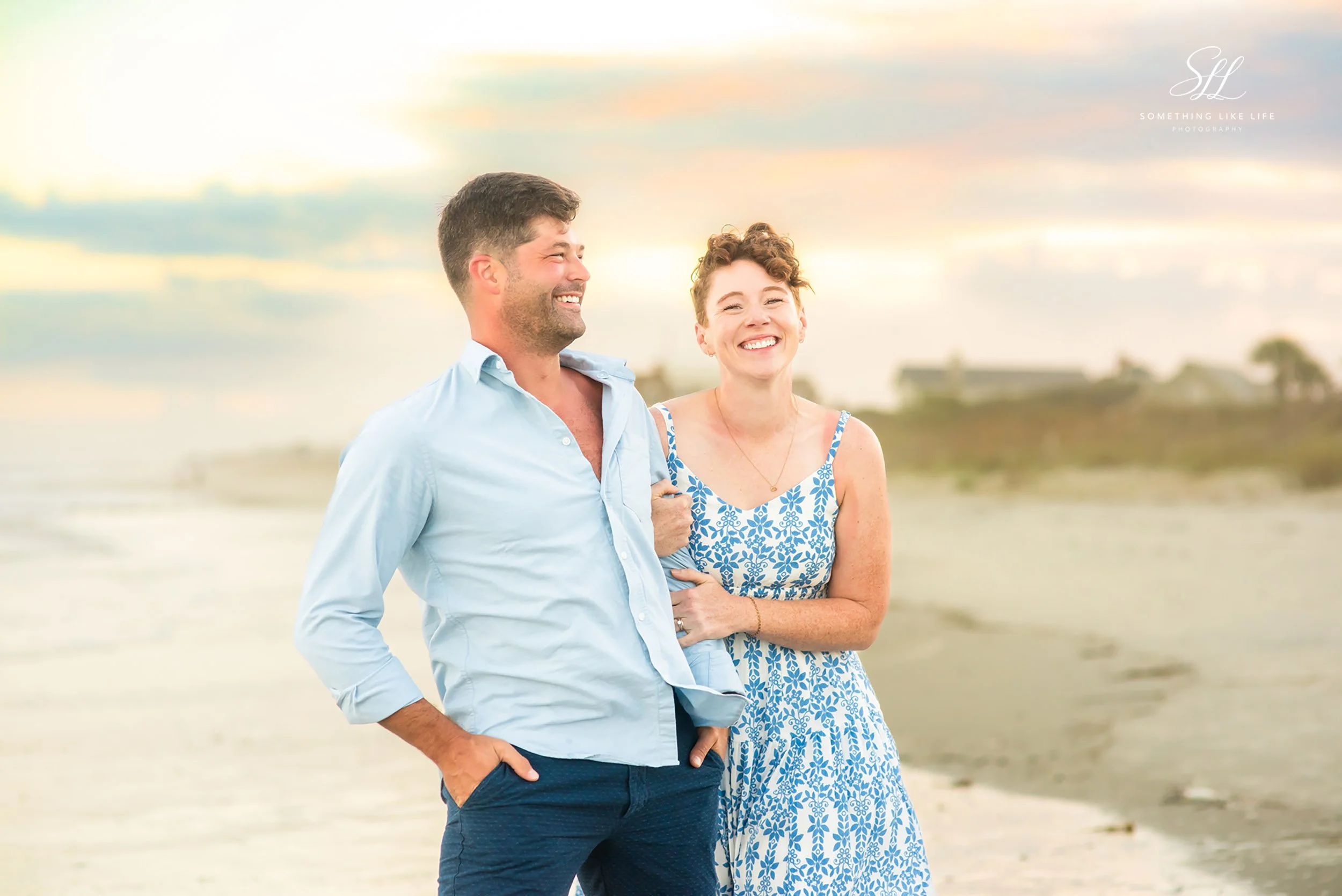 Romantic Couples Photography at Litchfield Beach, SC | Sunset Beach Portraits
