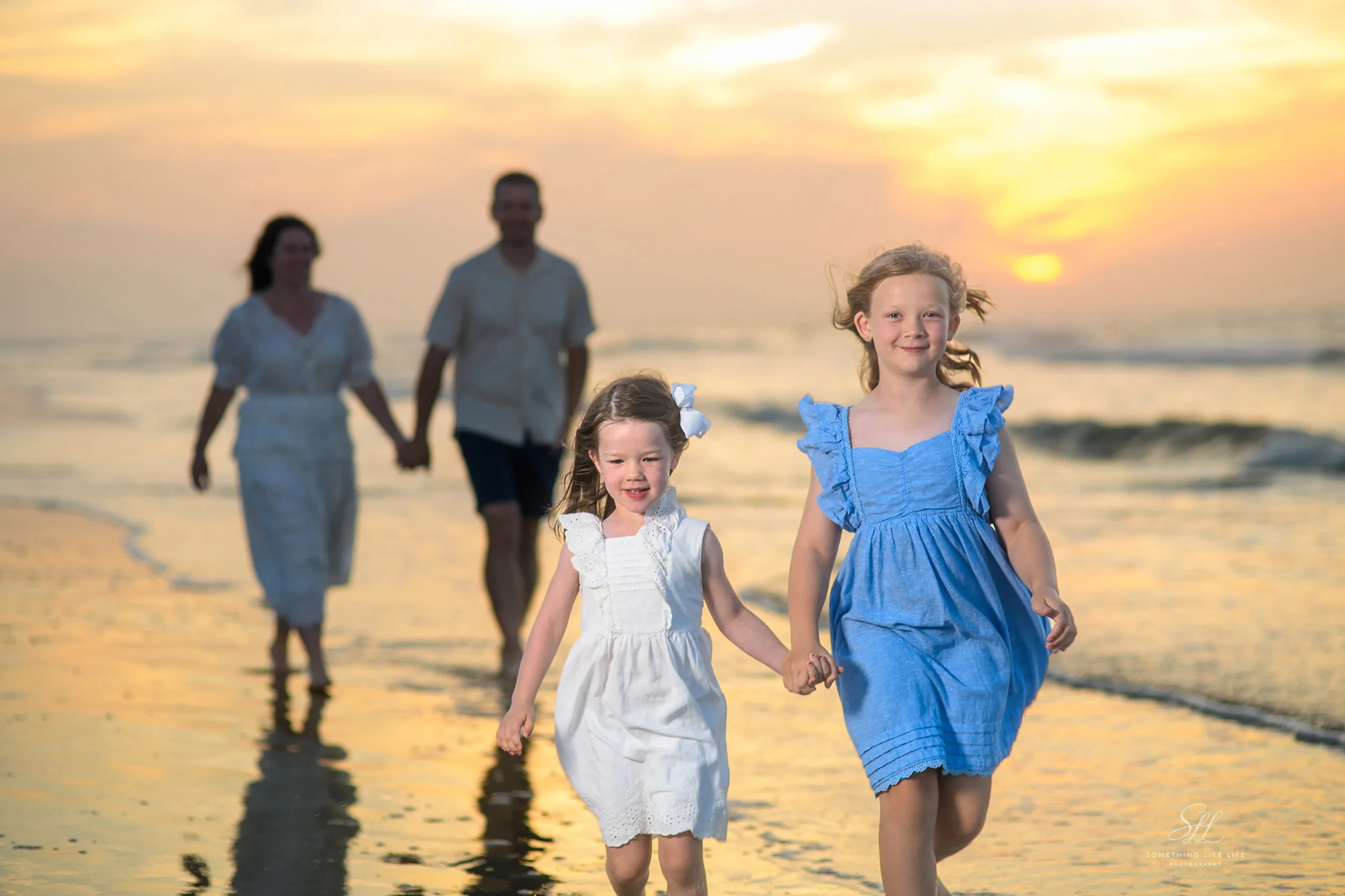 Sunrise Family walking Photography at Huntington Beach State Park | Murrells Inlet, SC