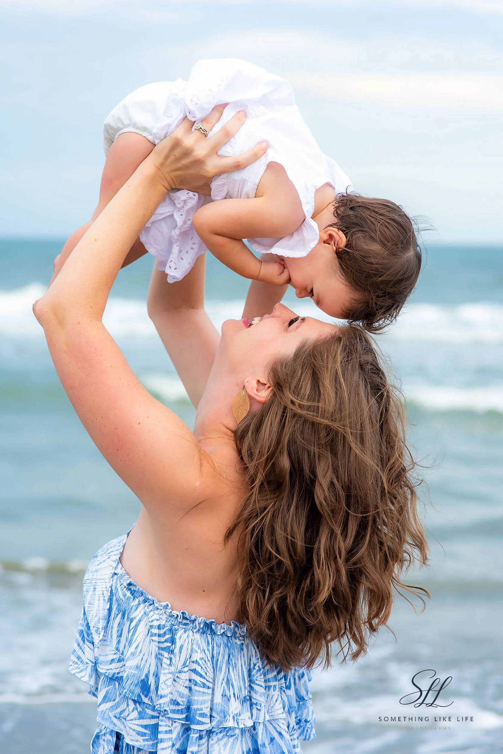 Mother & Child Beach Photography at Huntington Beach State Park