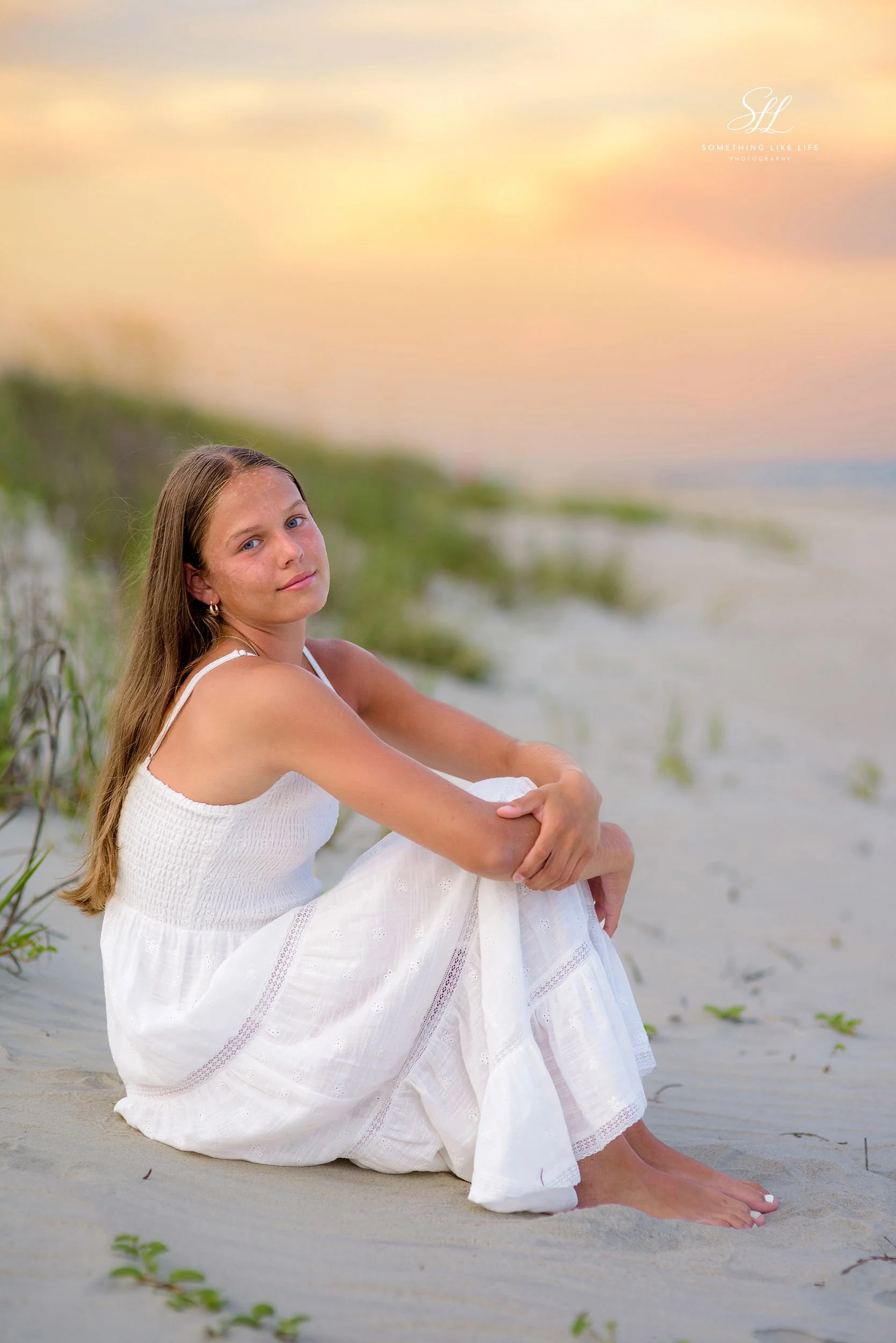 Senior Portrait at Sunset | Huntington Beach State Park SC