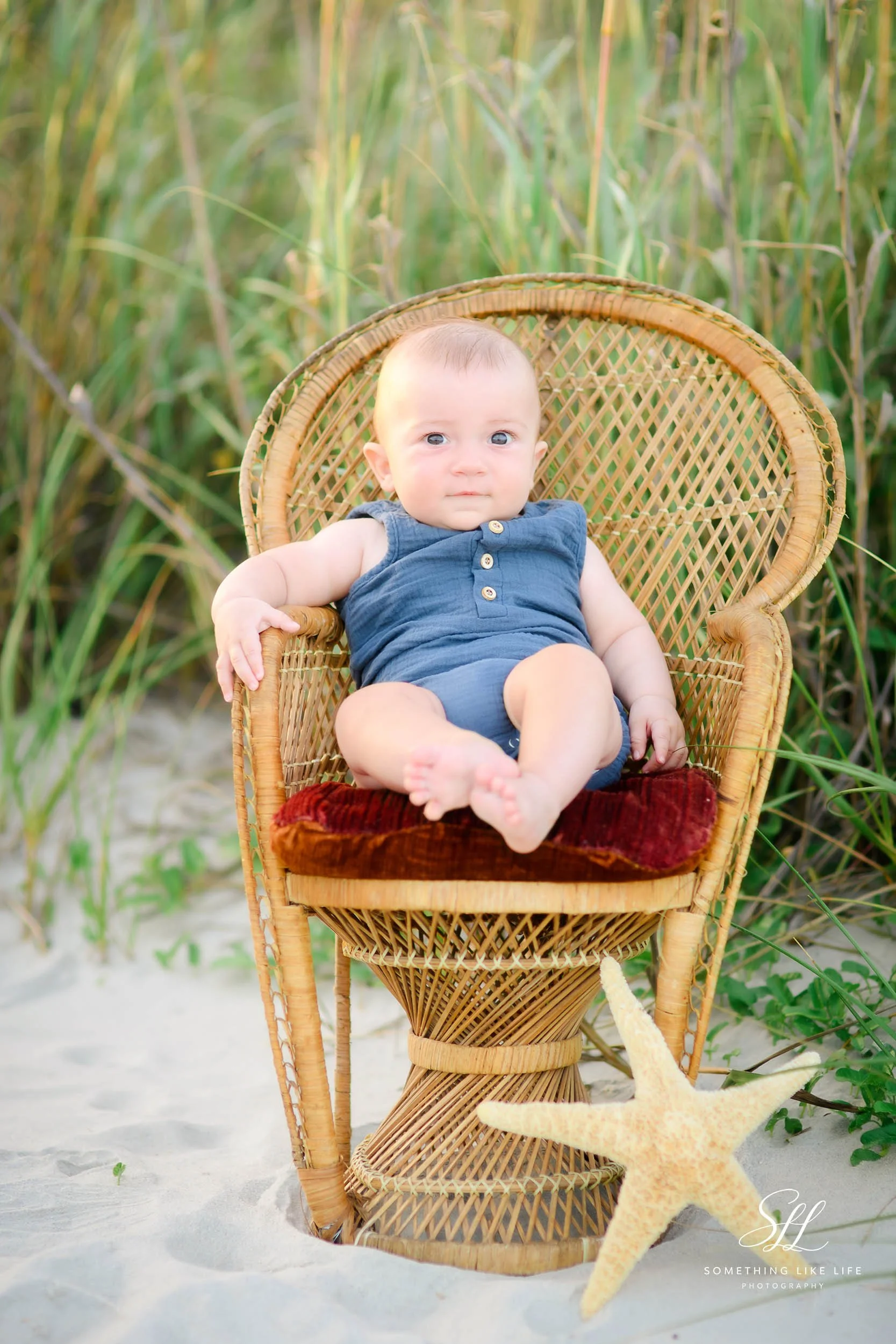 Baby Beach Portrait at Huntington Beach State Park SC