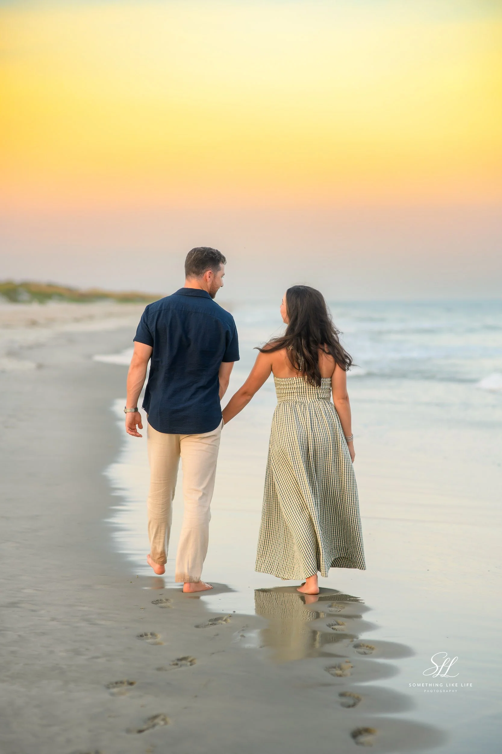 Romantic Couples Sunset Session at Huntington Beach State Park