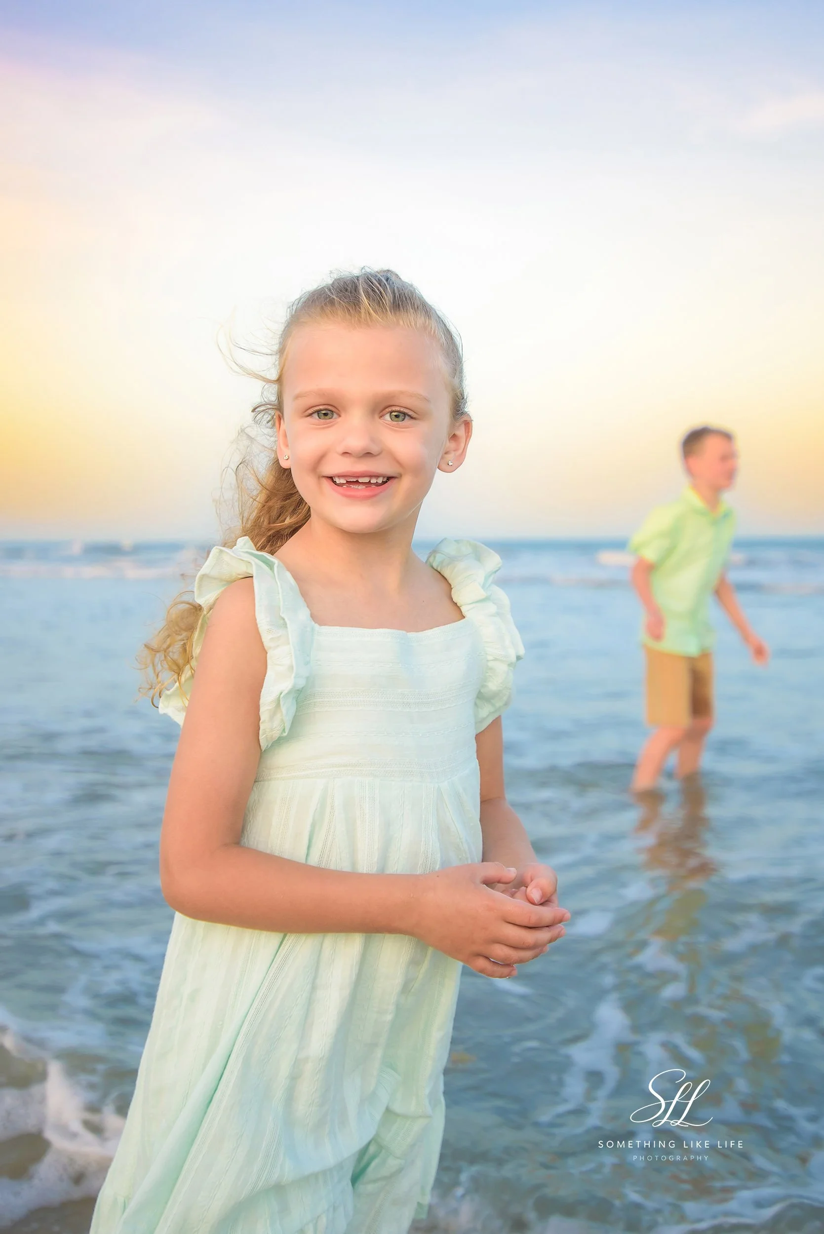 Candid Child Portrait at Huntington Beach State Park