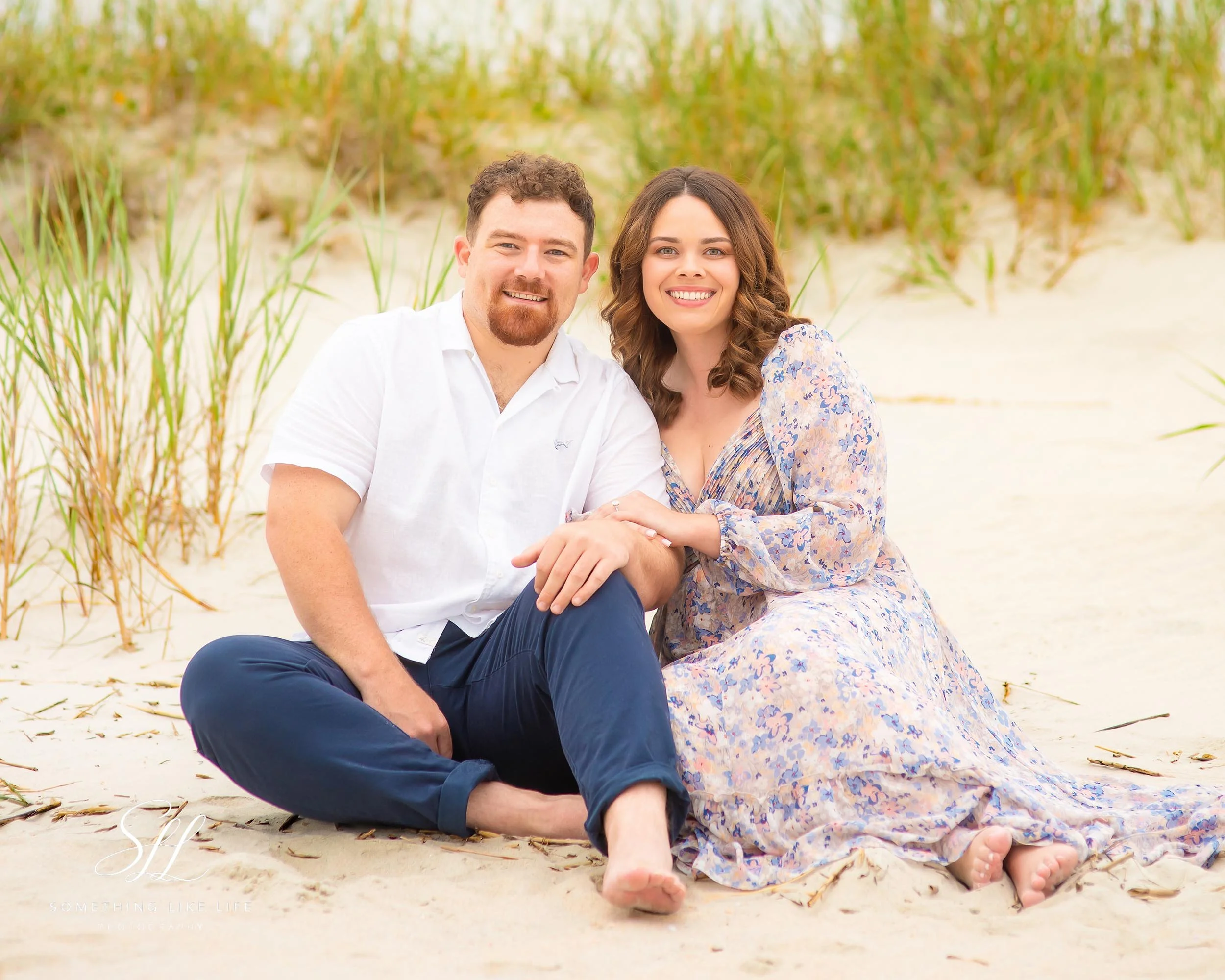 Couples Beach Portrait at Huntington Beach State Park