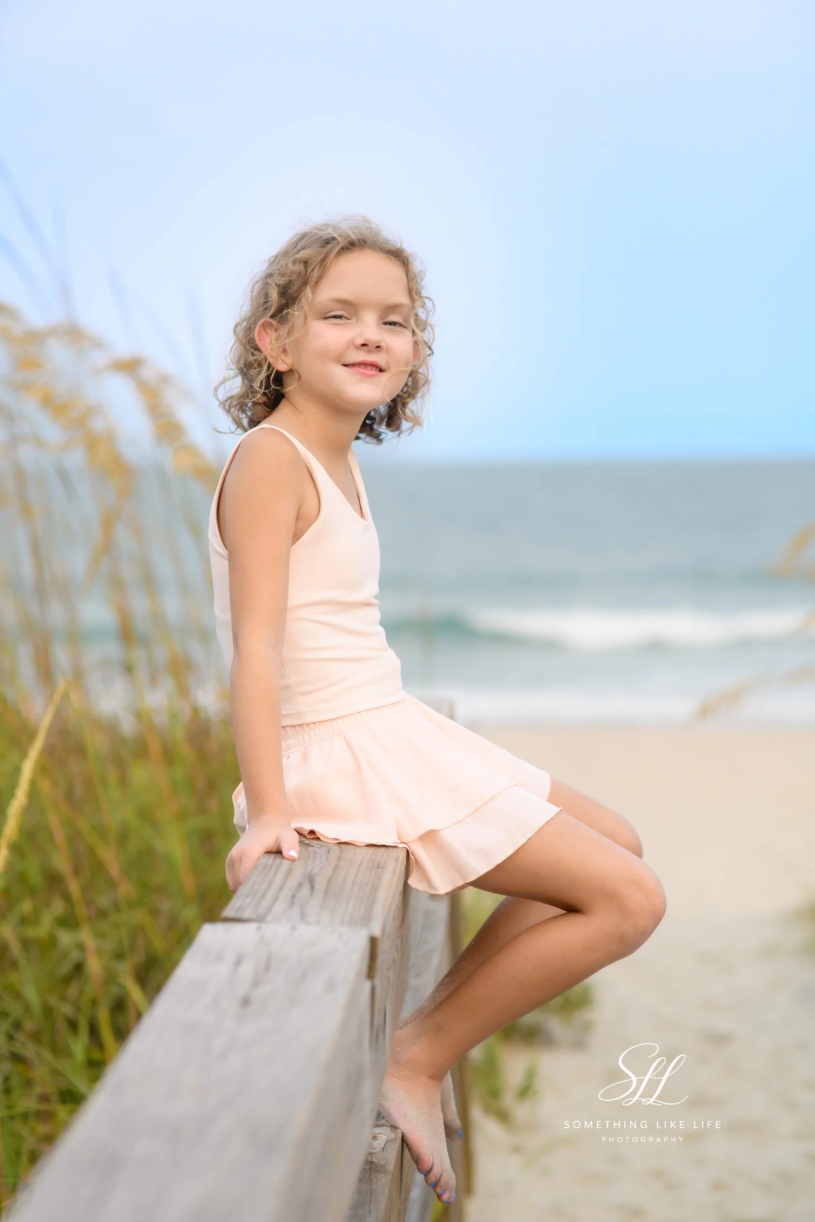 Little Girl Beach Portrait | Huntington Beach State Park SC Photographer
