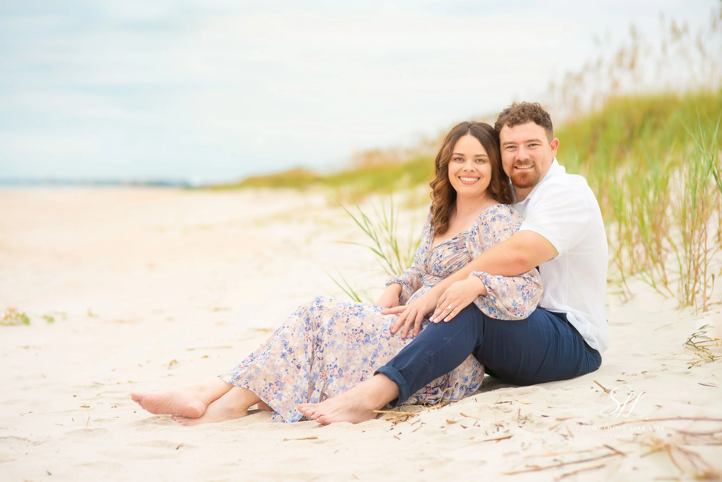 Romantic Couple Beach Portrait | Huntington Beach State Park SC Photographer