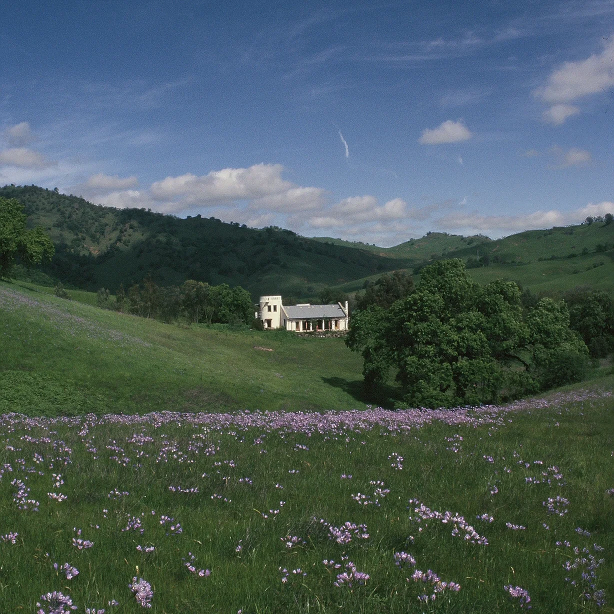 The “Valley House” is strawbale built and is passively heated and cooled