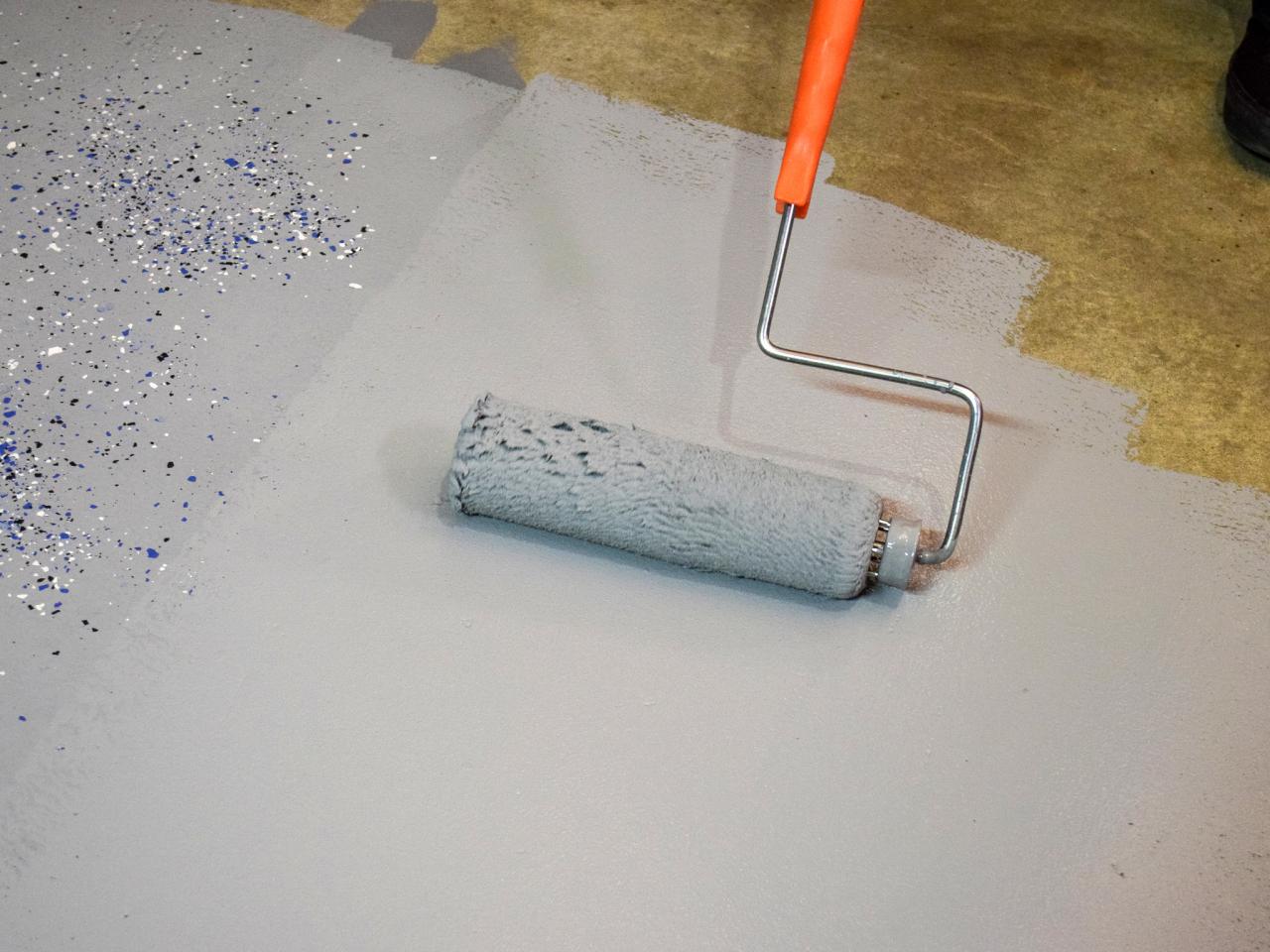 7) Paint the Epoxy Coating Over the Concrete