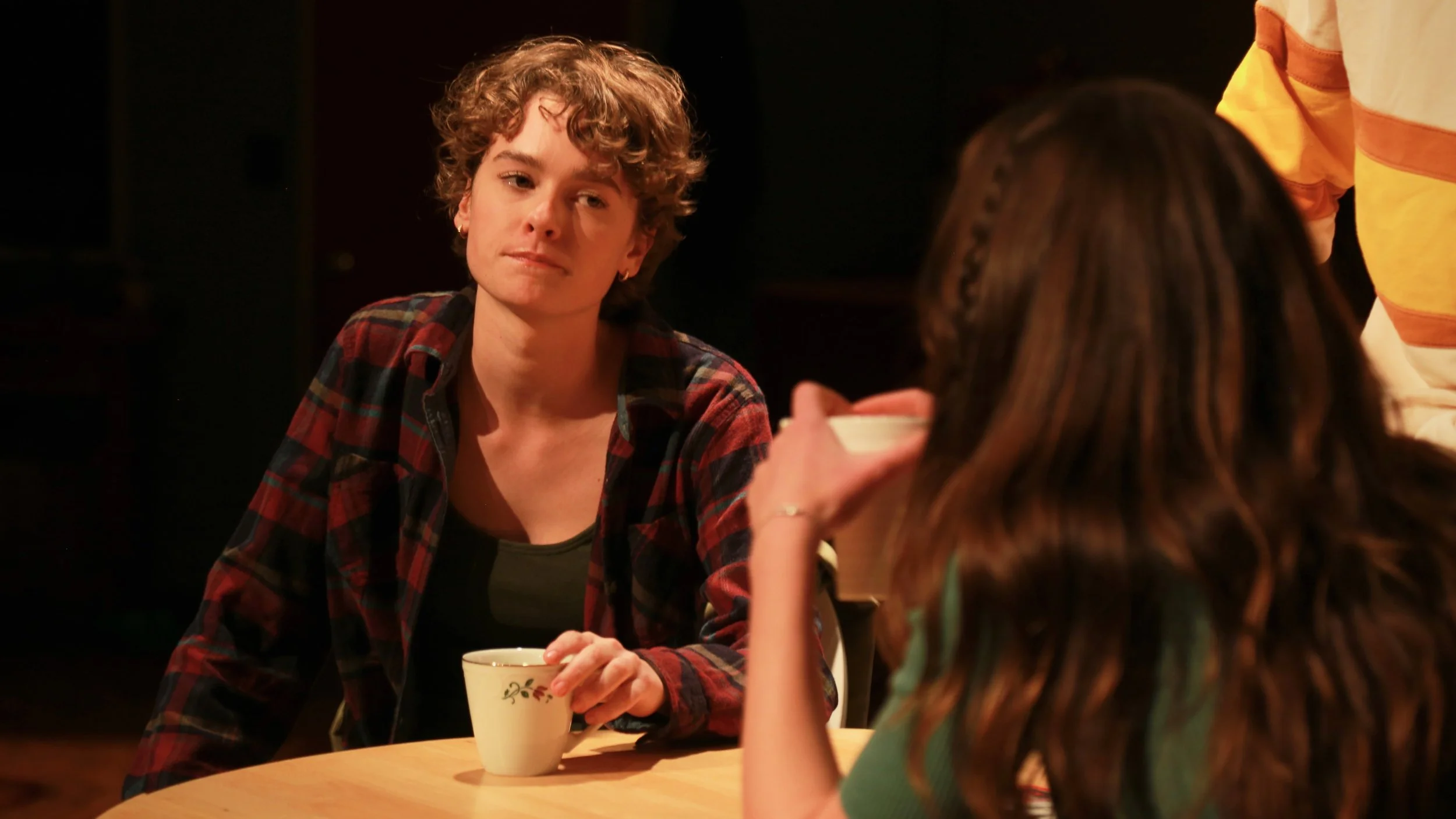  Mies Van Rooijen (left) and Pilot Paisley-Rose (right) in Ballybunion Backs Bill! at the Broadwater Main Stage, Hollywood. Photo by Michael Nie 