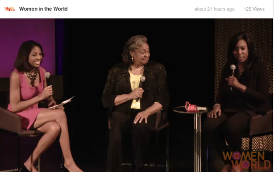 Keli Interviewing award winning women inventors at the 2014 Women in the World Conference