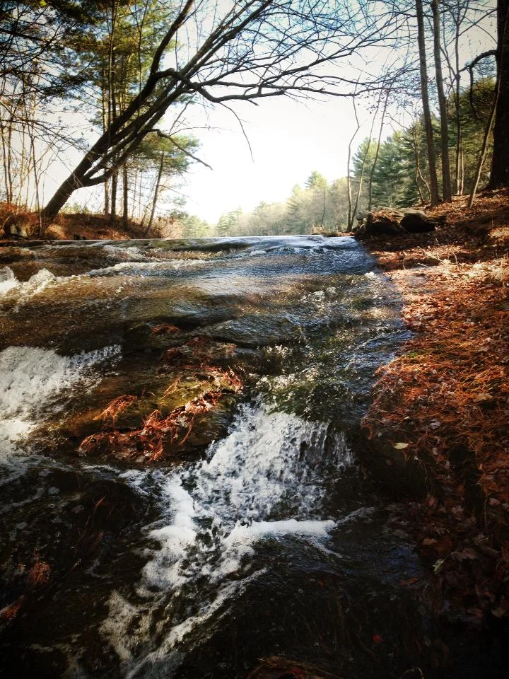 The Spillway at still waters pond. Image ©2018 still waters pond. all rights reserved
