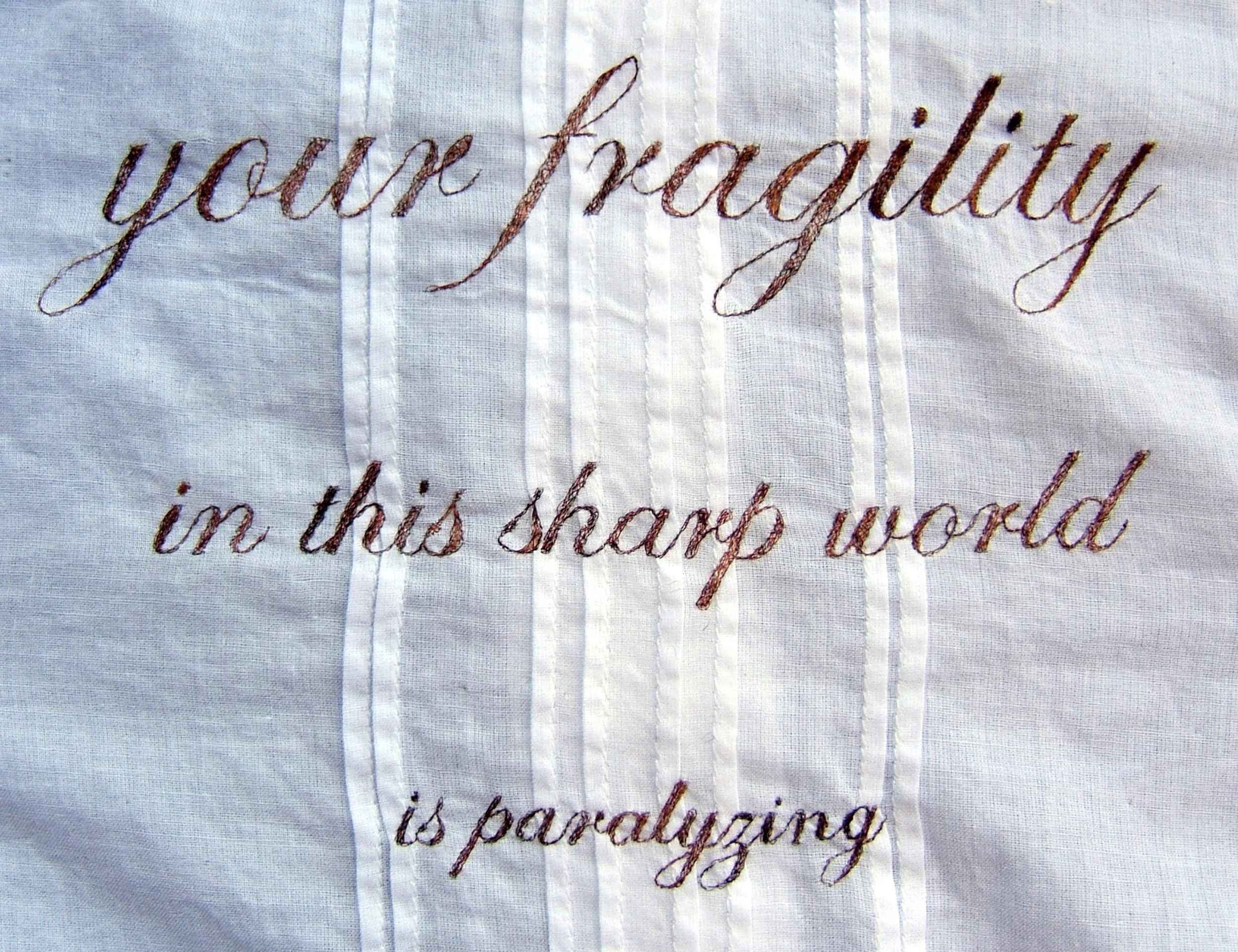 "You Fragility..." (detail)
