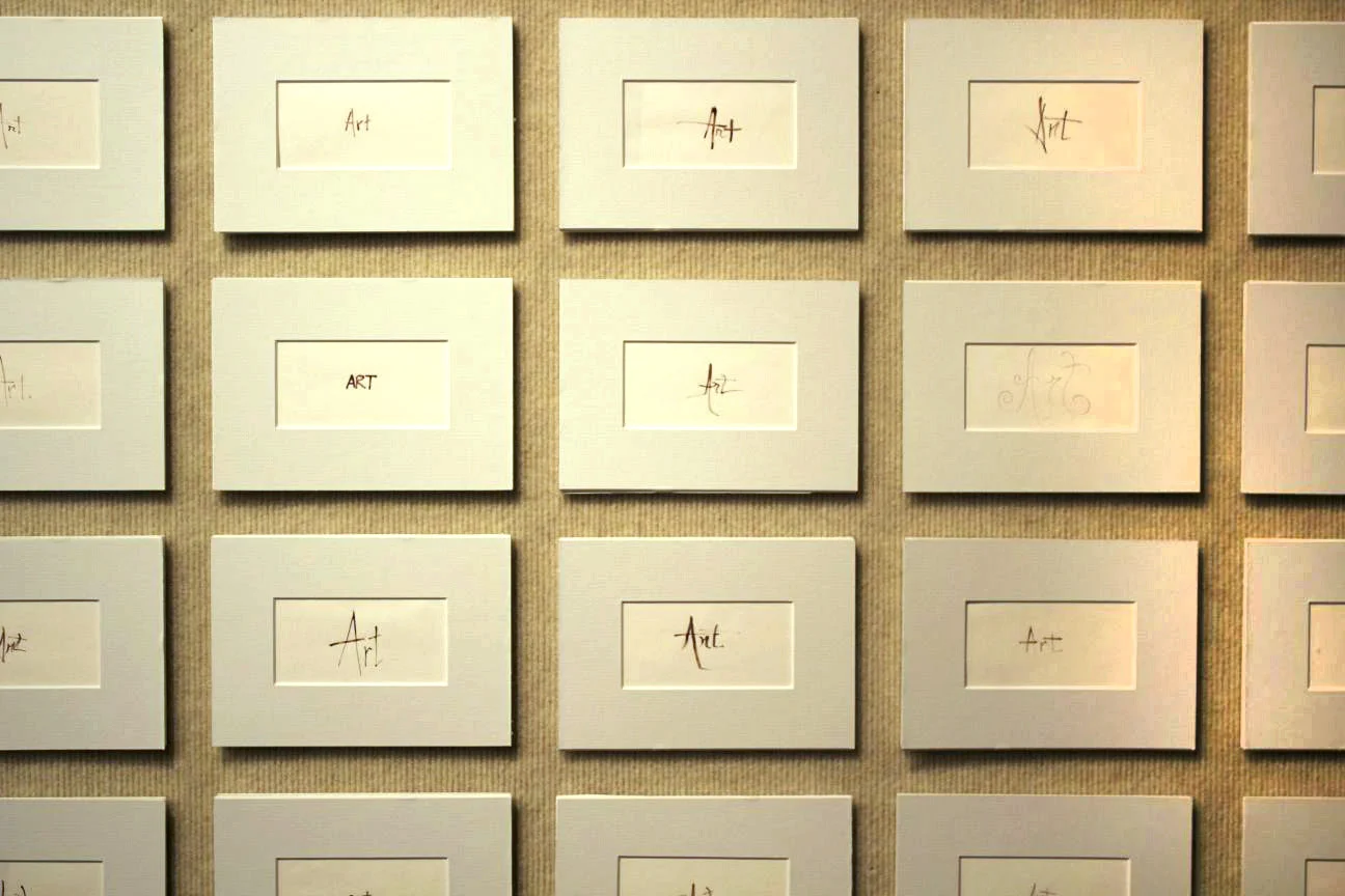 "Art Marks", installed (detail)