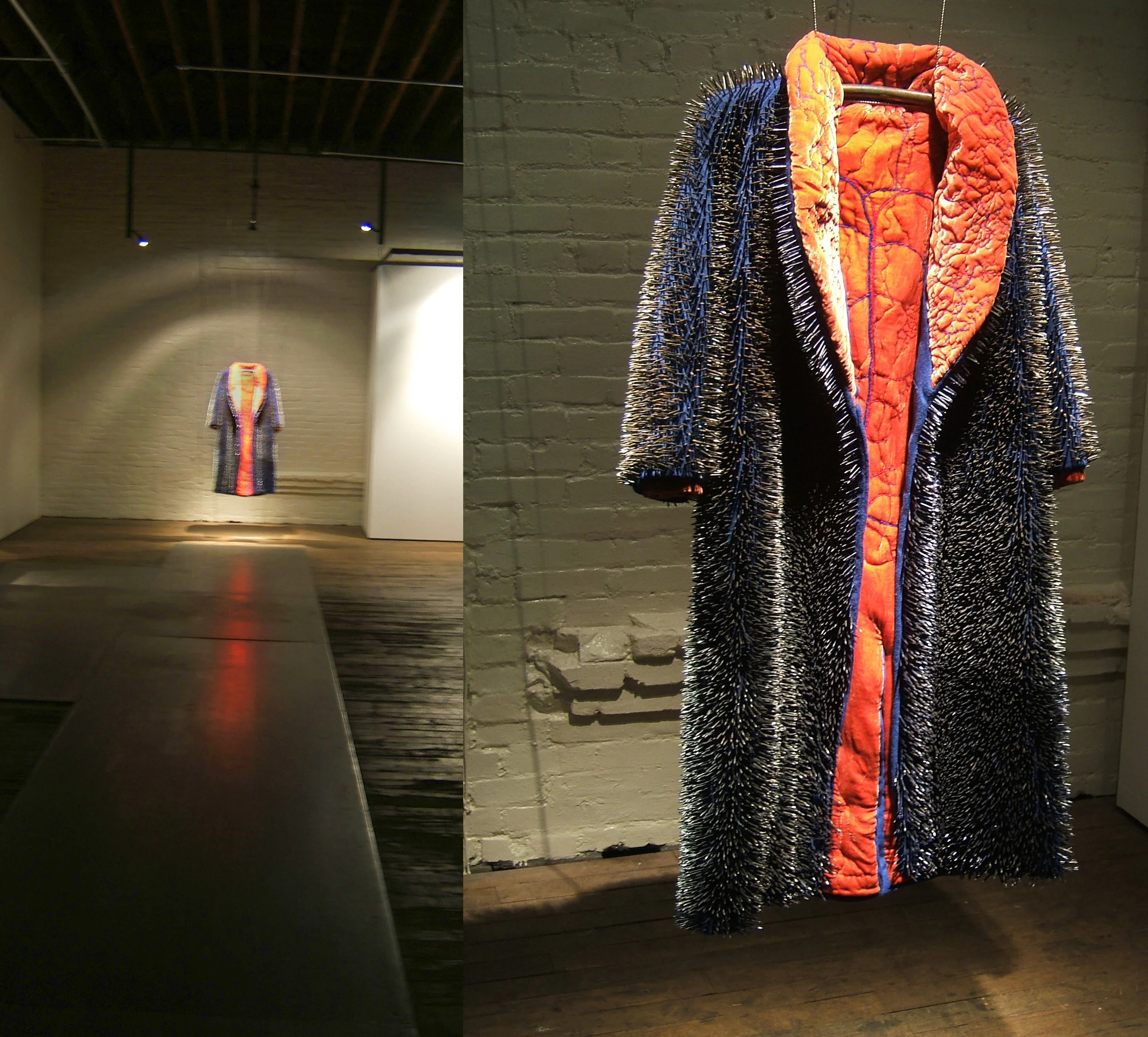Defense Mechanism Coat installed at Belger Art Center