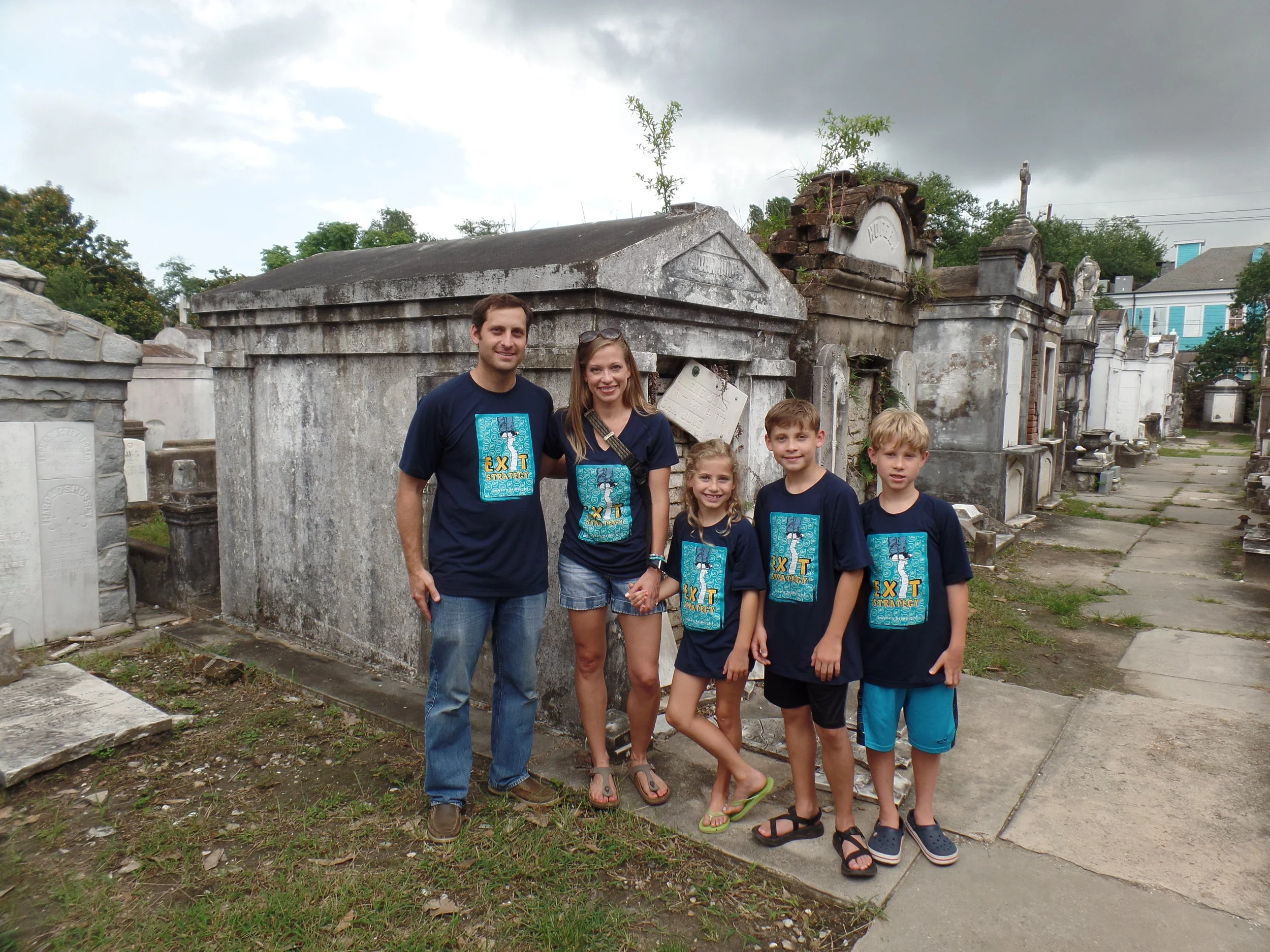 This was such a neat experience. Didn't know if we should smile or not considering the location--but also figured we shouldn't look stoic. Logan decided to go with some expression in between.