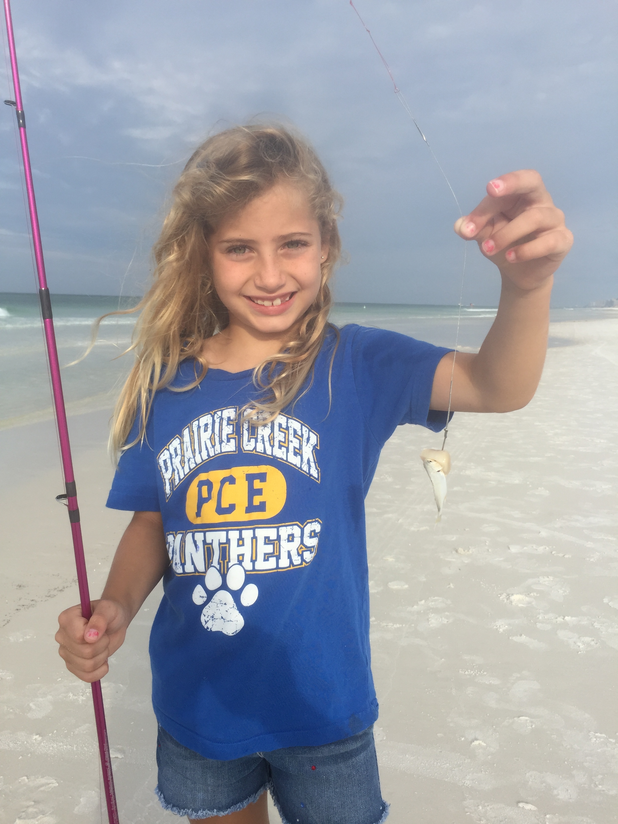 Rowyn was more successful than her brothers. Notice the bait is bigger than the catch. Also, this fish might be my spirit animal.