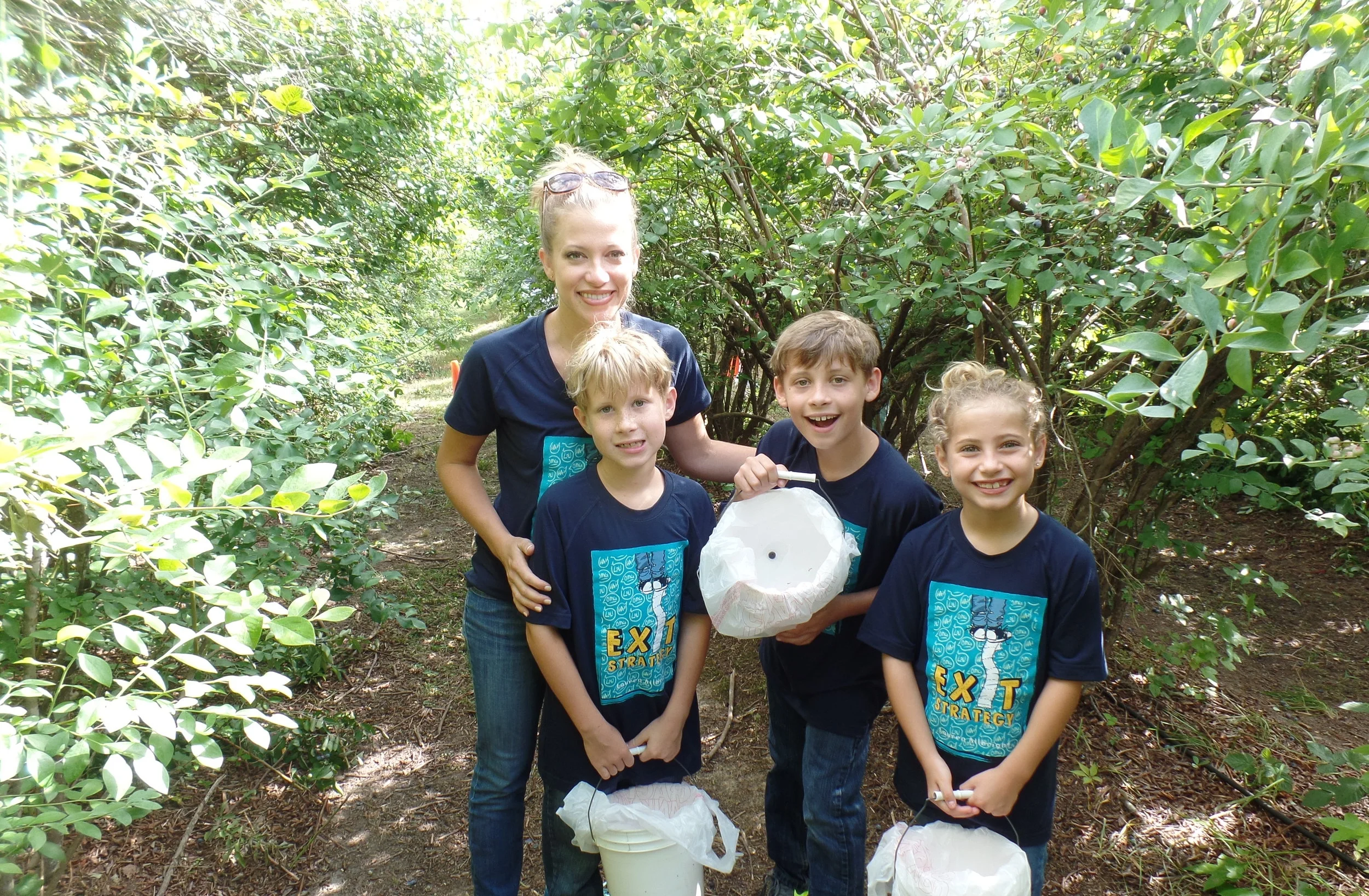 Our first blueberry!