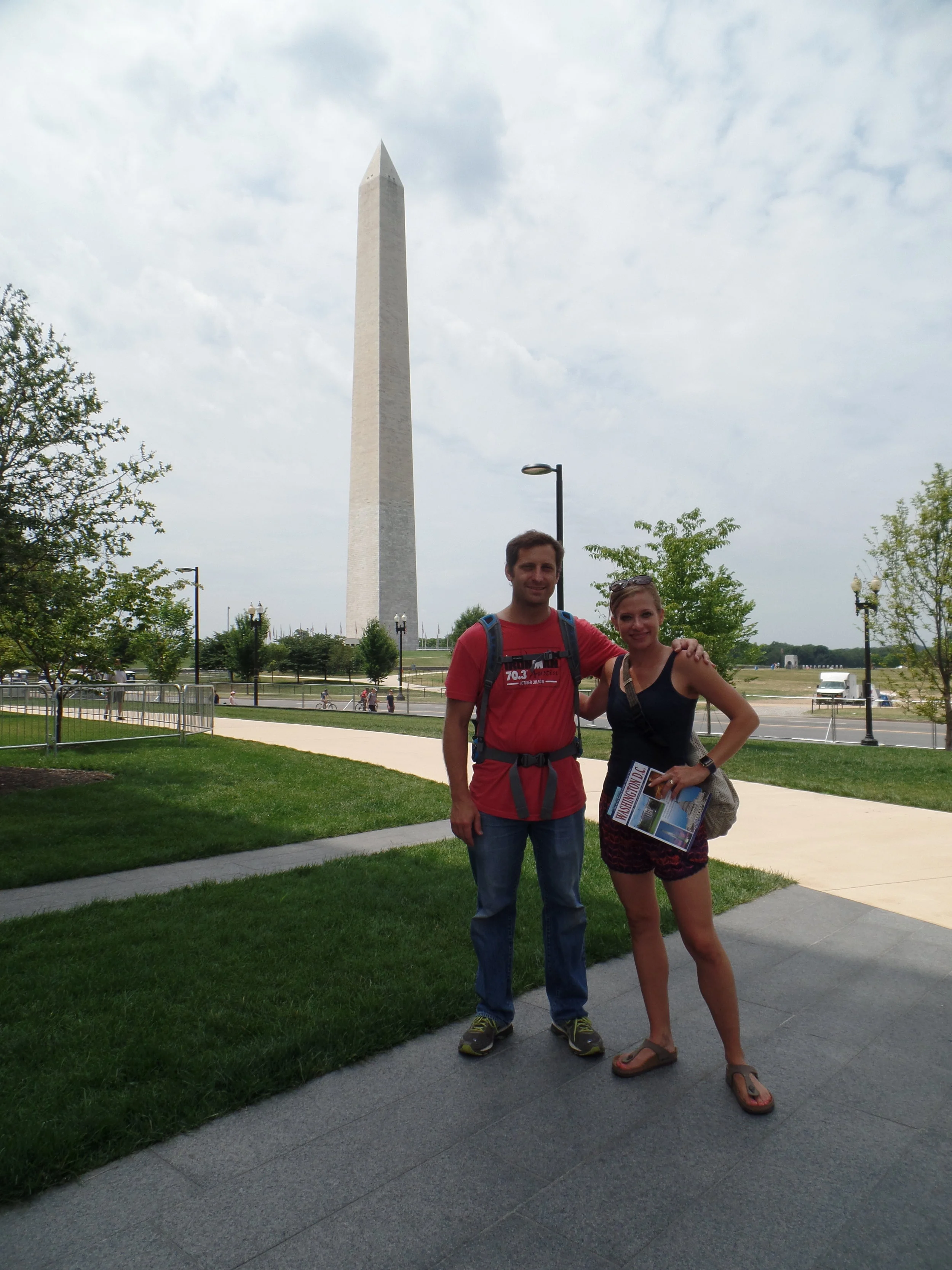 Zach and I in front of the Washington Monument.