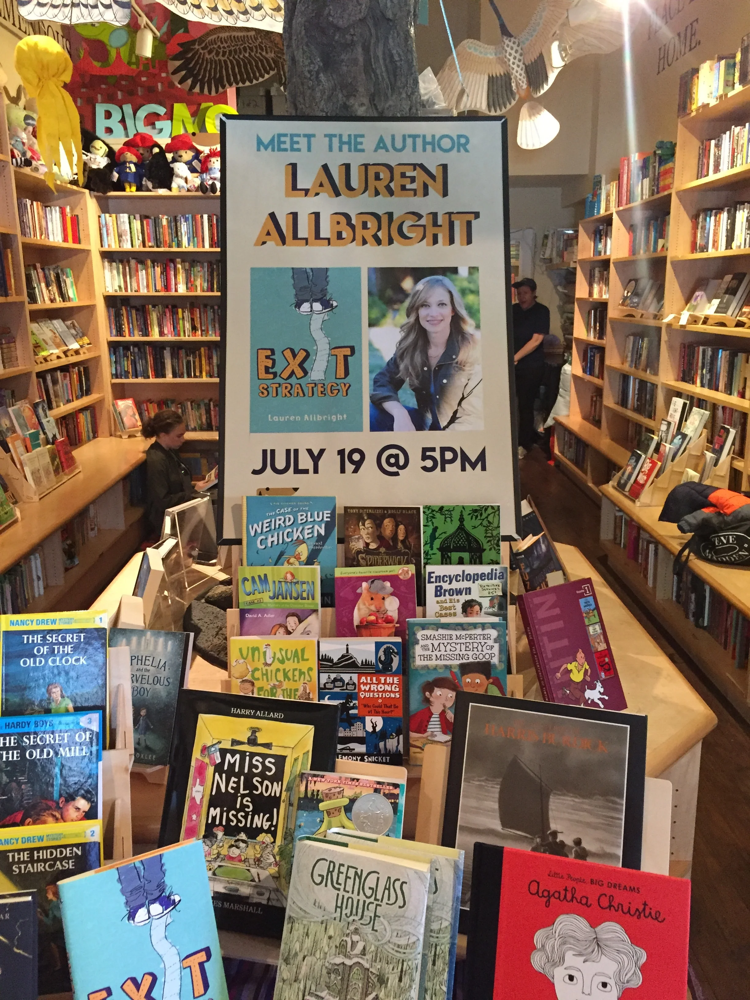 They created a beautiful display for the signing!