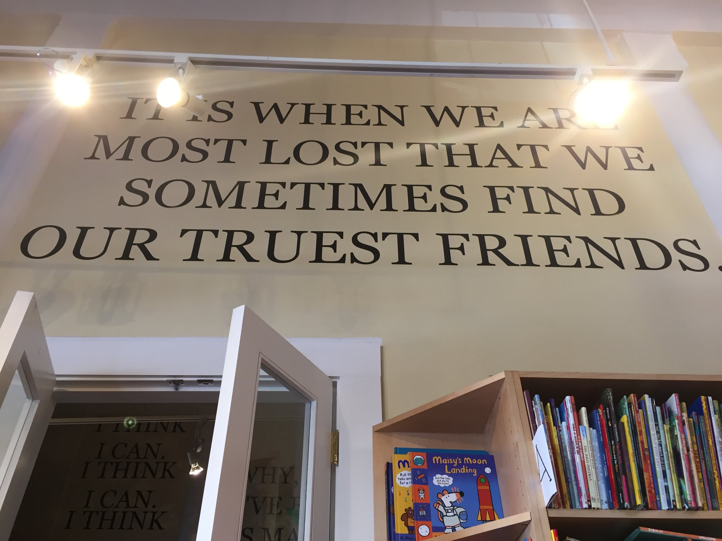 Charlie's Corner has great quotes all over the shop.