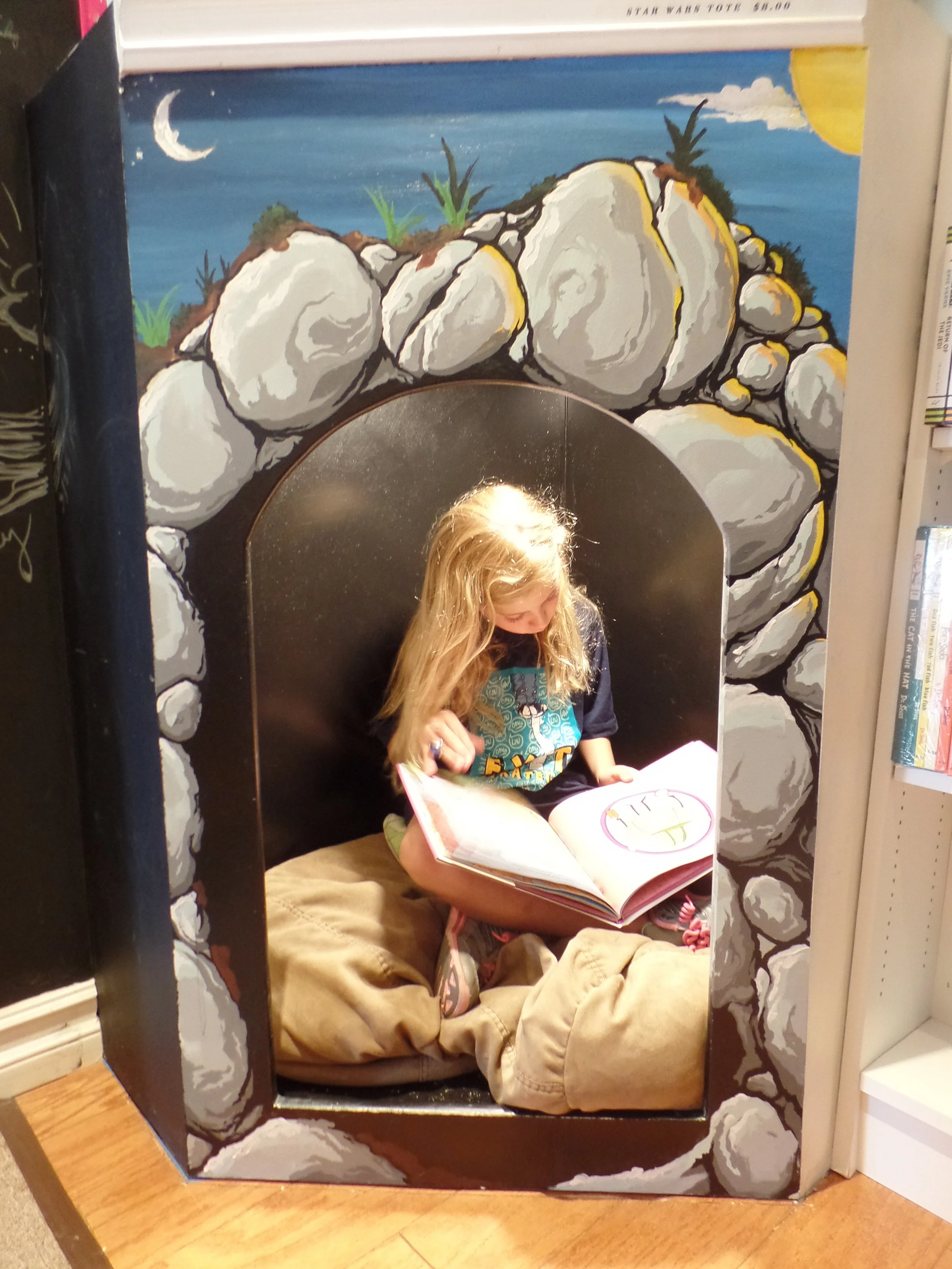 Rowyn immediately found her happy place.