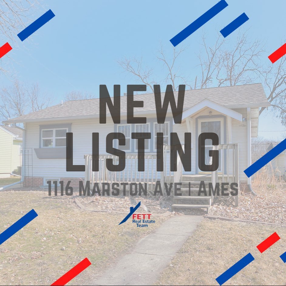 ‼️ NEW LISTING ‼️
🏡 | 1116 Marston Ave, Ames
✅ | $145,000

Discover comfortable living in this charming home nested in the heart of the north side of Ames. 

🛏 | 2 Bed
🛀 | 1 Bath

🚘 | Great Location
☀️ | Sizable Backyard

Hit up Collin for a tour