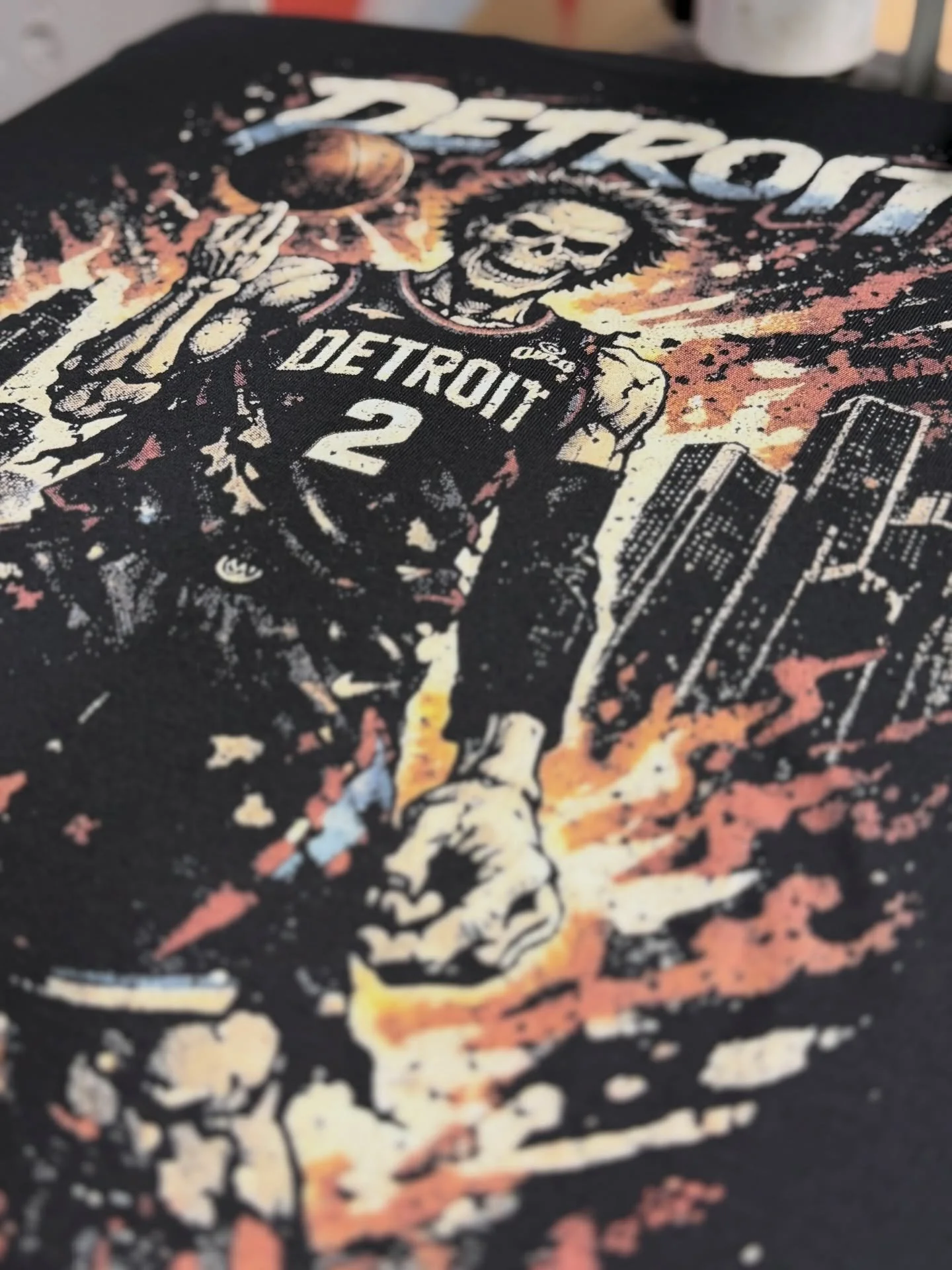 Up close because details matter 👀 Clean sharp full color prints made for custom apparel. If you need custom shirts or DTF prints let us know and let&rsquo;s get started 🔥

#CustomShirts
#DTFPrinting
#CustomApparel
#PrintShop
#shirtprinting