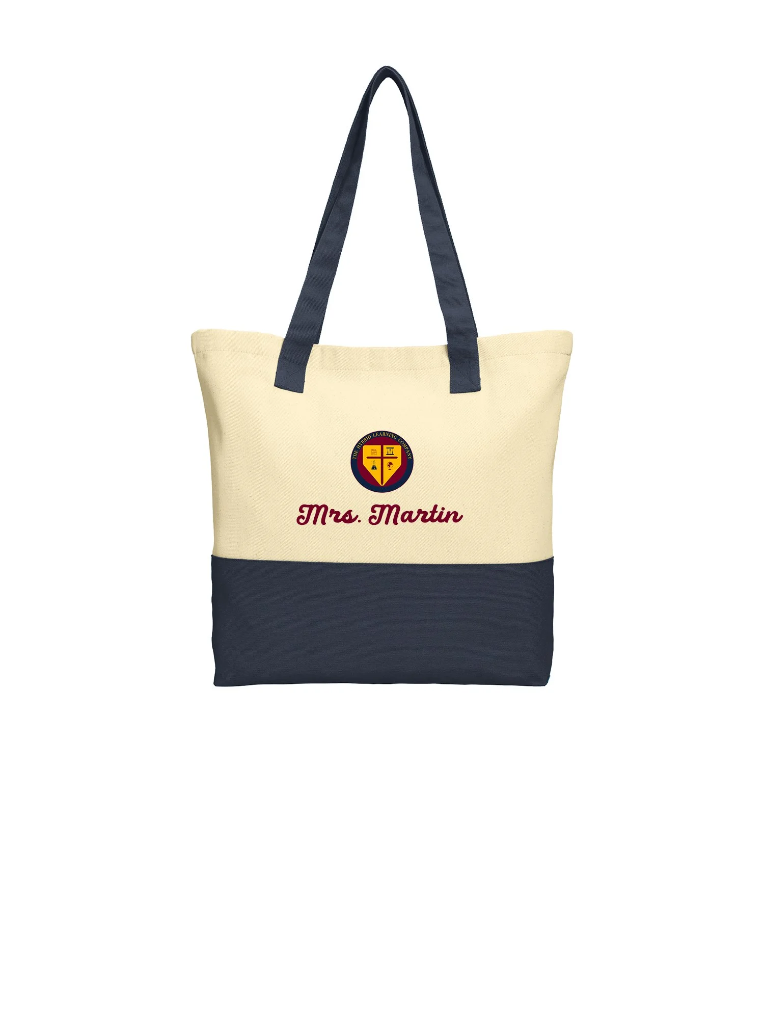 Colorblock Cotton Tote