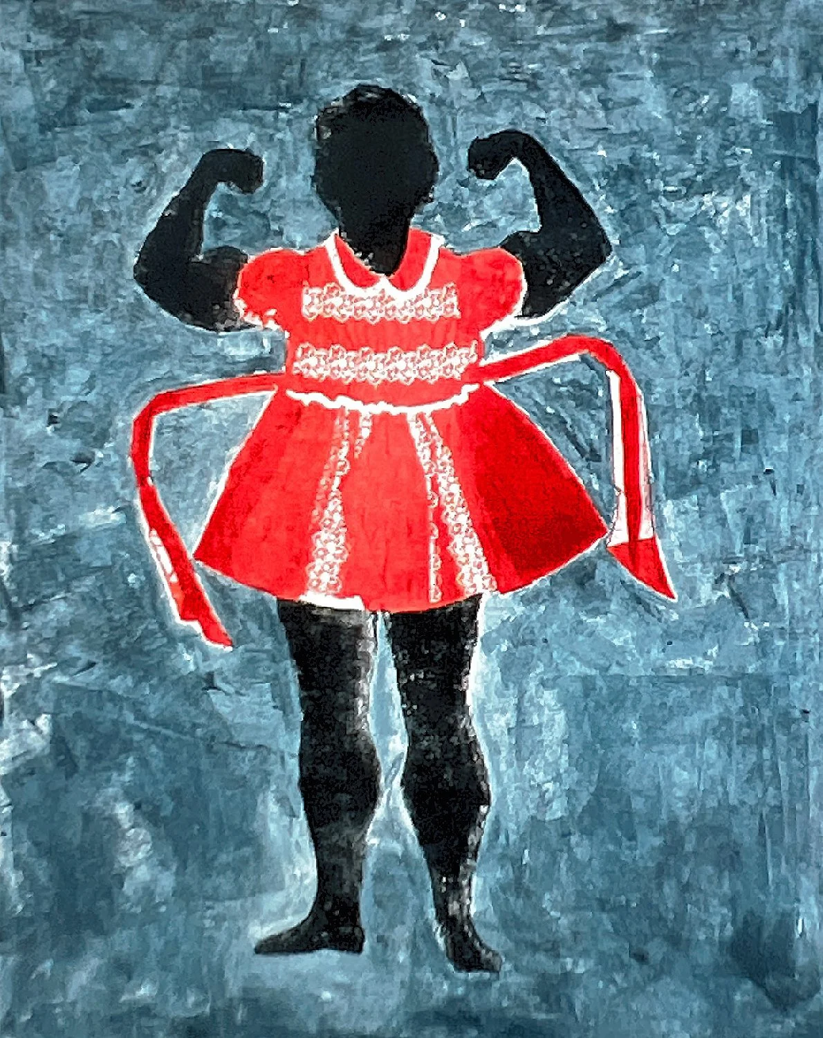 Context of a Red Dress/Body Builder