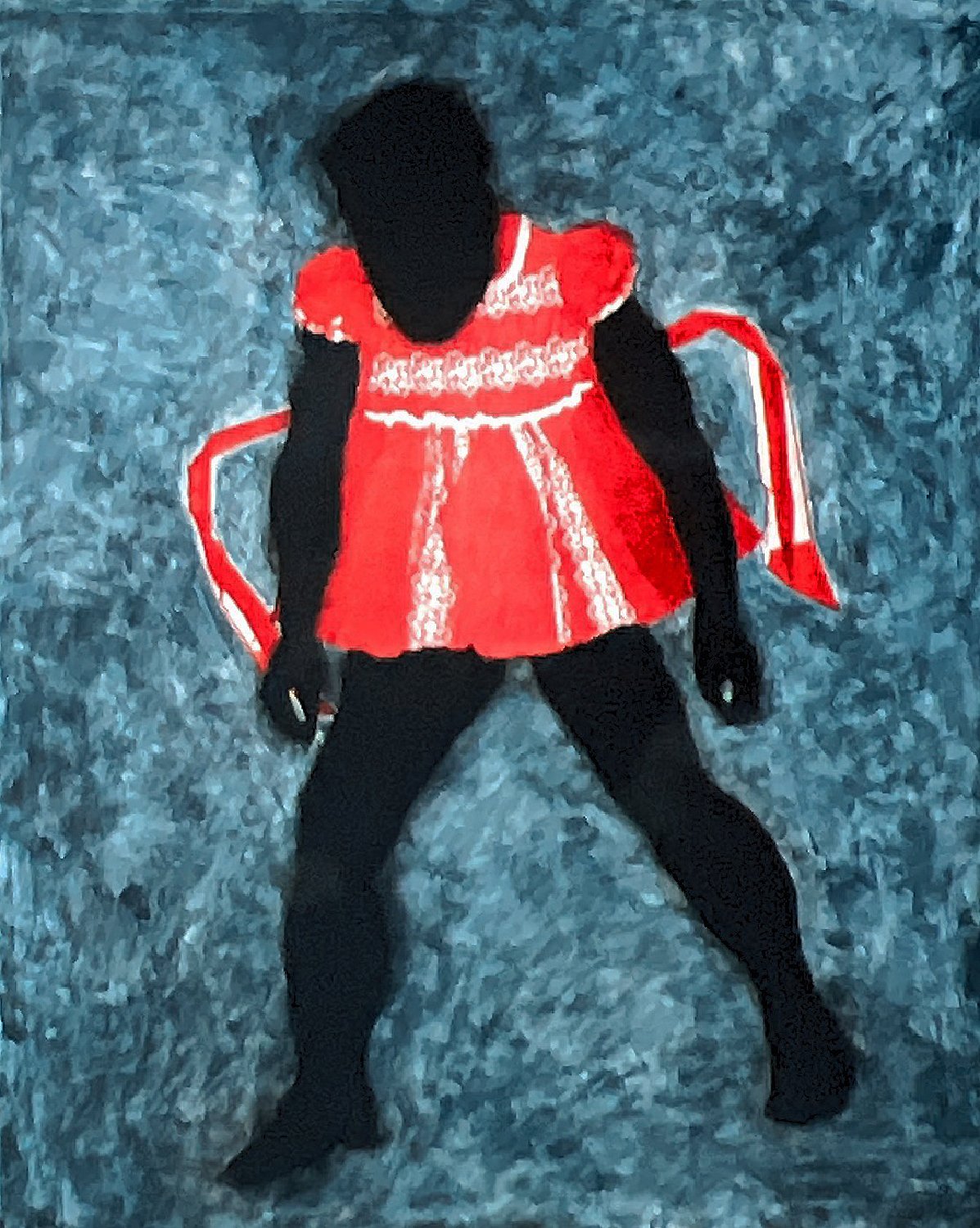 Context of a Red Dress/Distraught Man