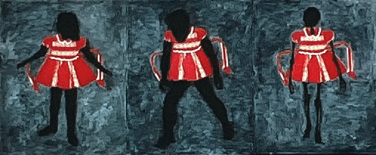Context of a Red Dress/Tryptic
