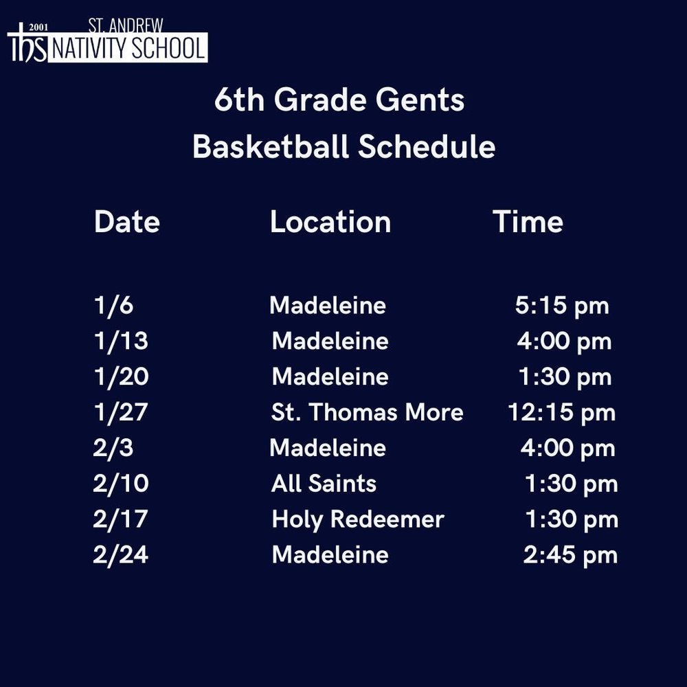 Student Athletics — St. Andrew Nativity School