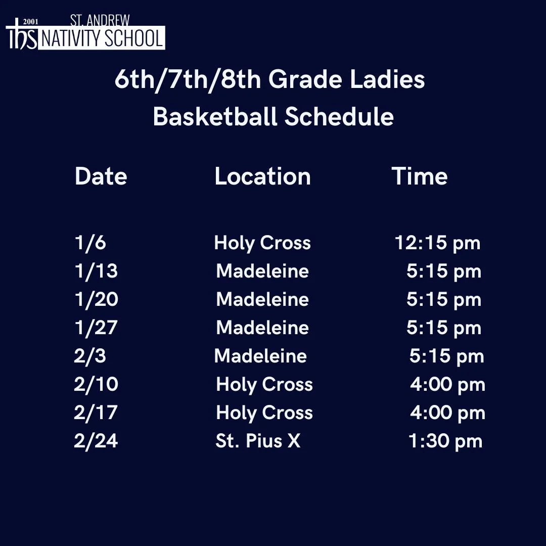 Student Athletics — St. Andrew Nativity School