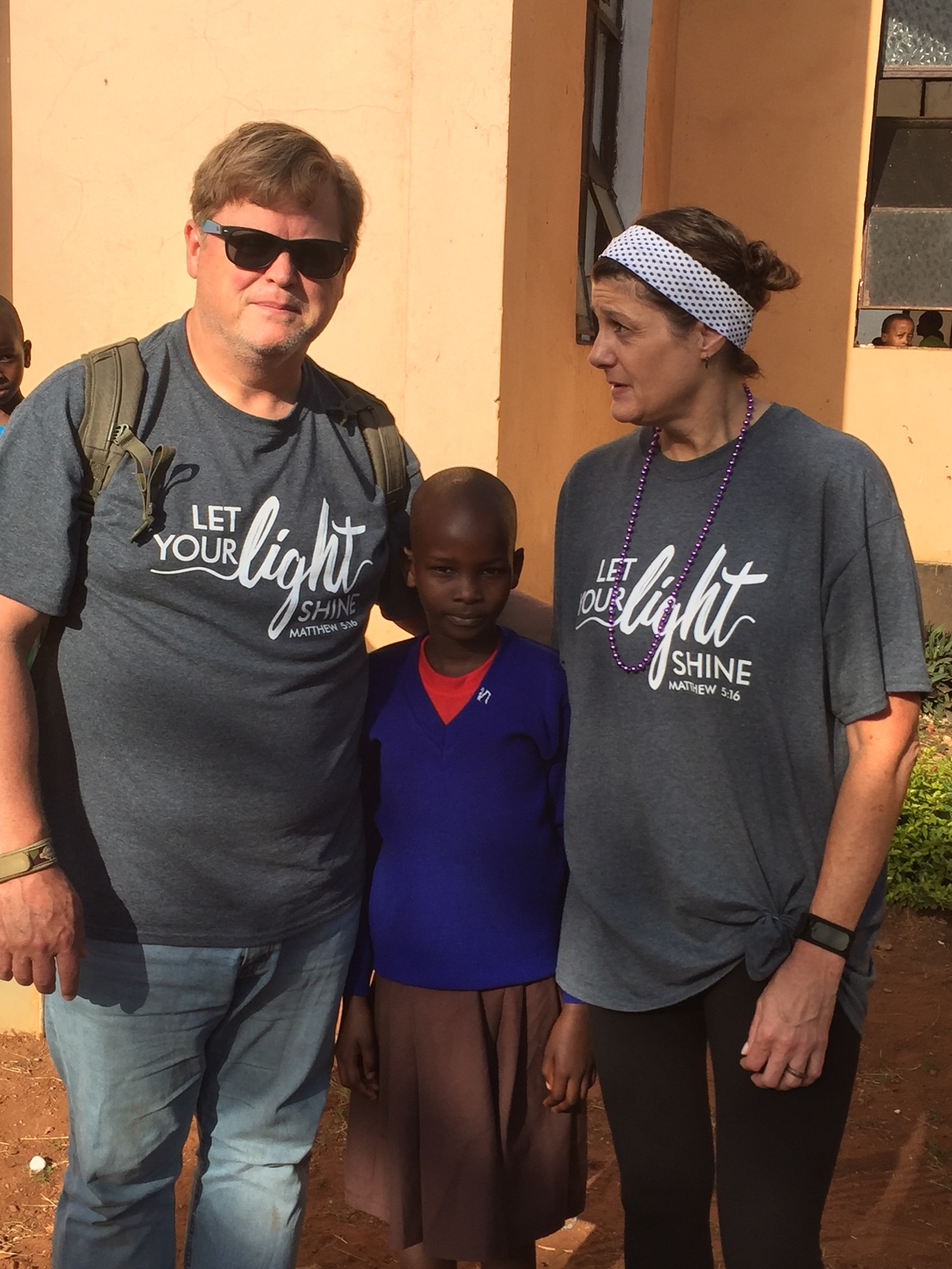 Sofia with sponsors Jay and Nancy Stephenson from Prosper Texas