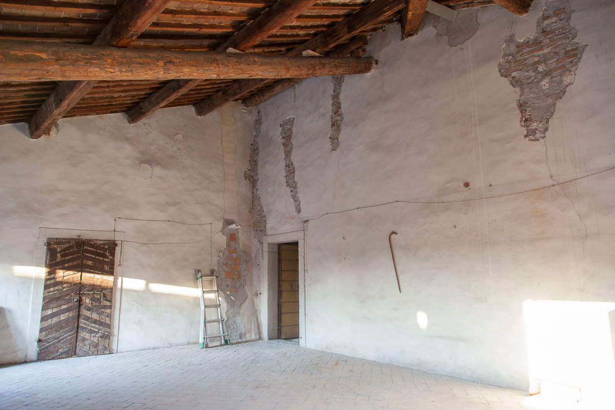 Interno dopo il restauro della copertura