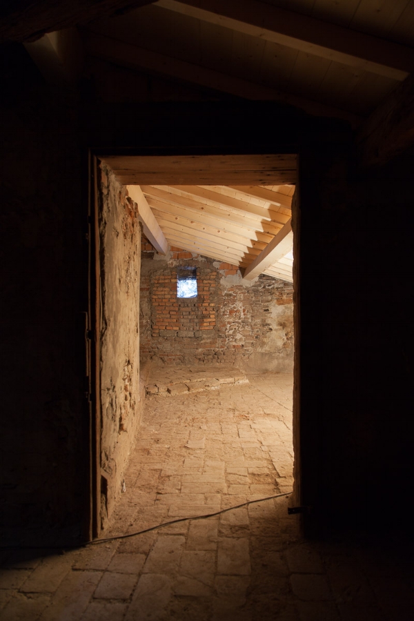 Sottotetto in legno e tavelle dopo i lavori