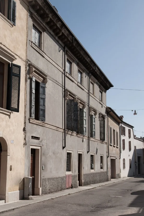 Facciata del palazzo dopo il restauro