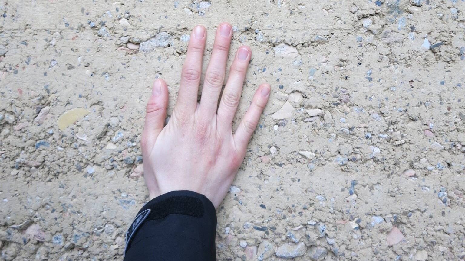 Muro realizzato in argilla
