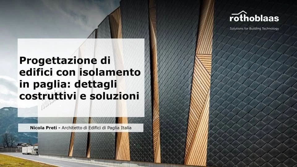 Progettazione di edifici con isolamento in paglia