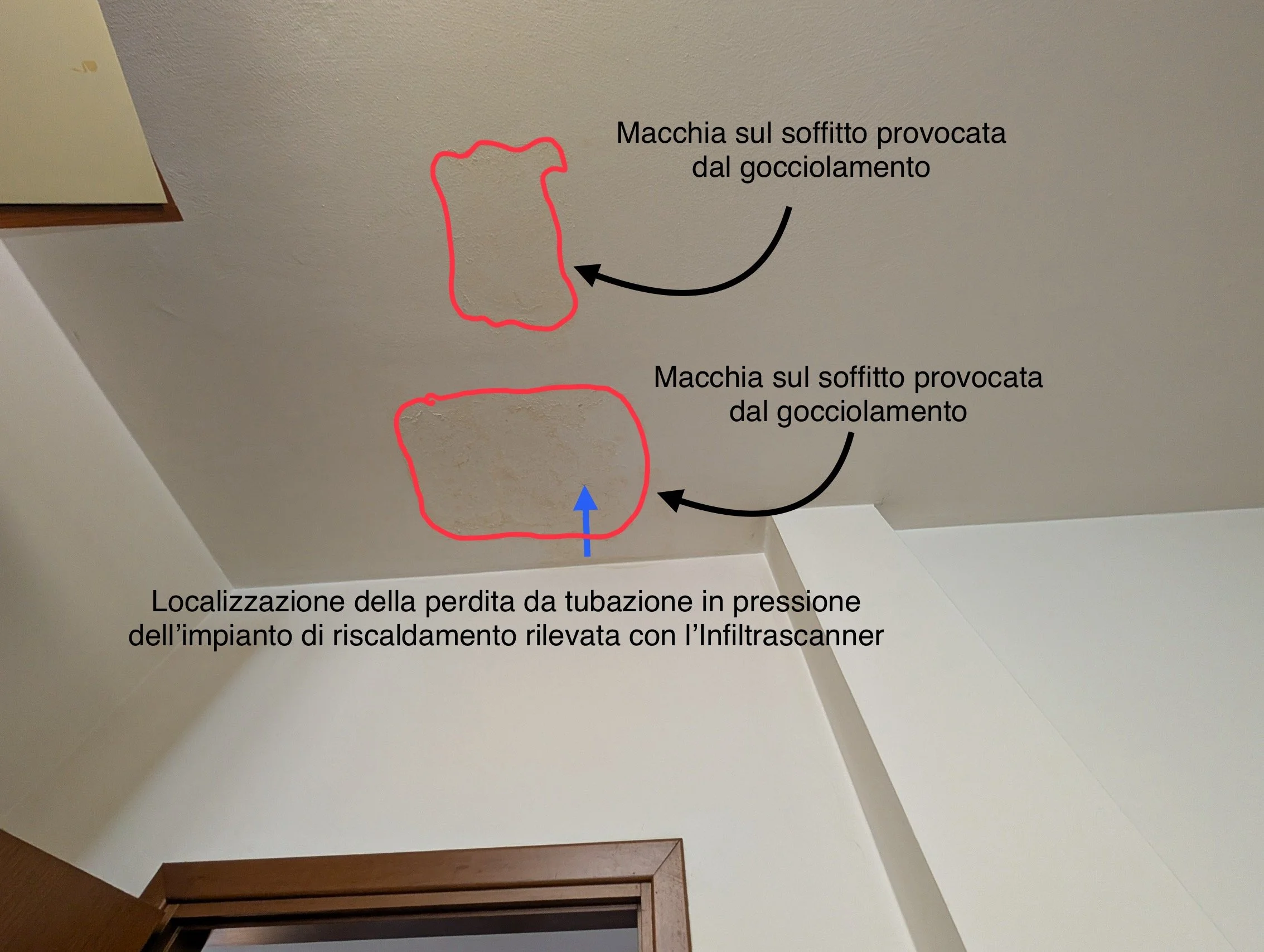 Perdita trovata in meno di un'ora senza demolire nulla