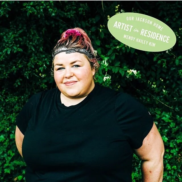 Meet Wendy Hailey Kim, our first Artist in Residence! Our goal for this program is to create opportunities and provide resources for artists who are invested in our community to use their skills. Wendy recently completed painting @givebackjack Blessi