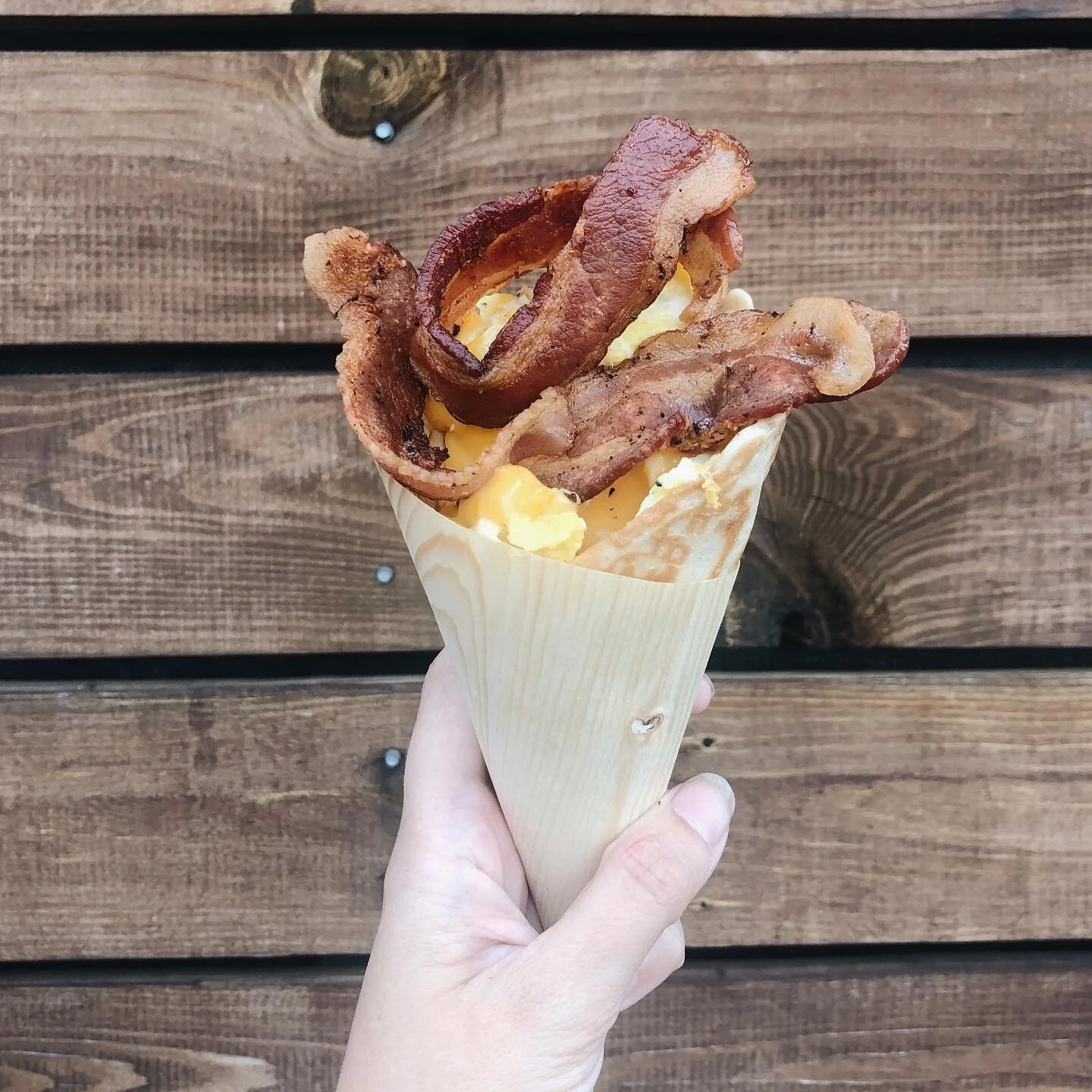 Can you believe these breakfast cones? 

Shelia&rsquo;s Sweet Secret is a new vendor this year and is open Saturday 8-5 &amp; Sunday 11-5 at the West TN Farmer&rsquo;s Market. Try her Waffle breakfast cones or strawberry cream cheese rolls, or come b