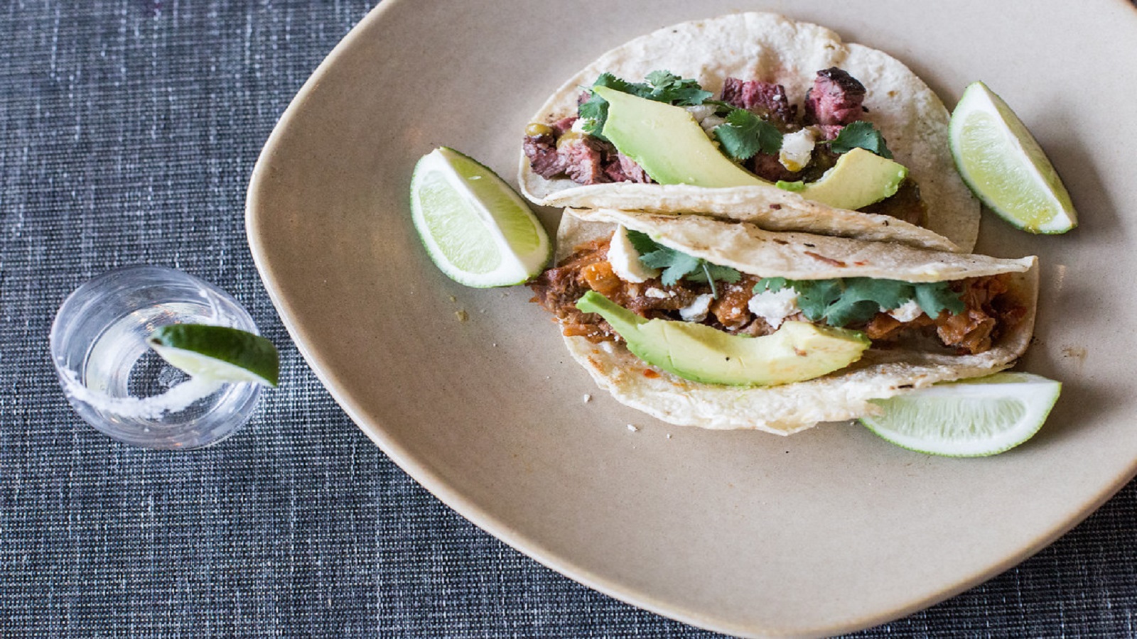 fish and fried chicken tacos