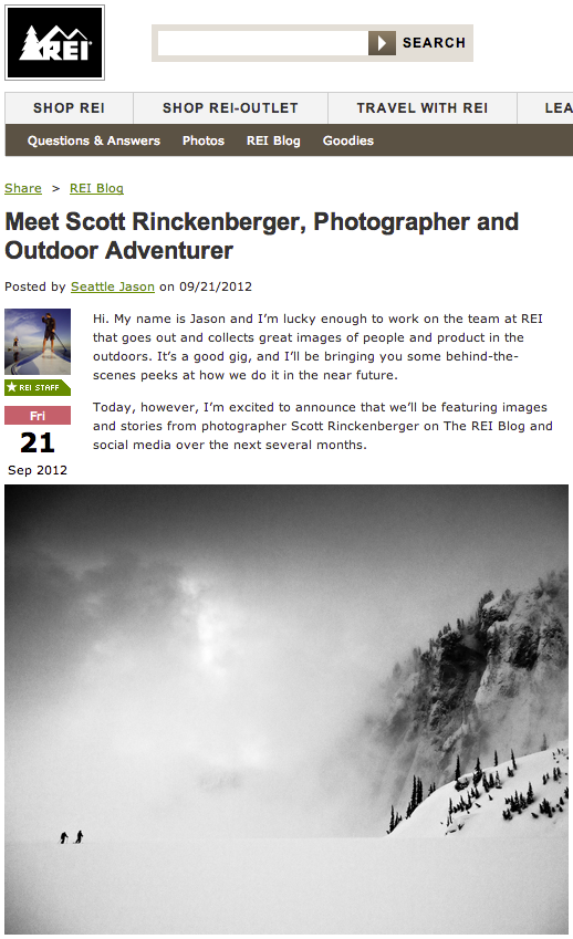 REI Blog - Meet Scott Rinckengberger