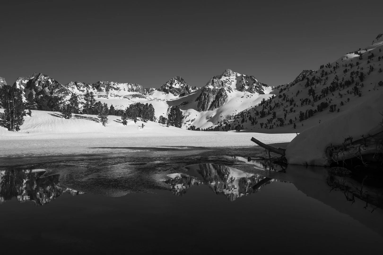 Mount Rexford Reflected In Rae Lakes