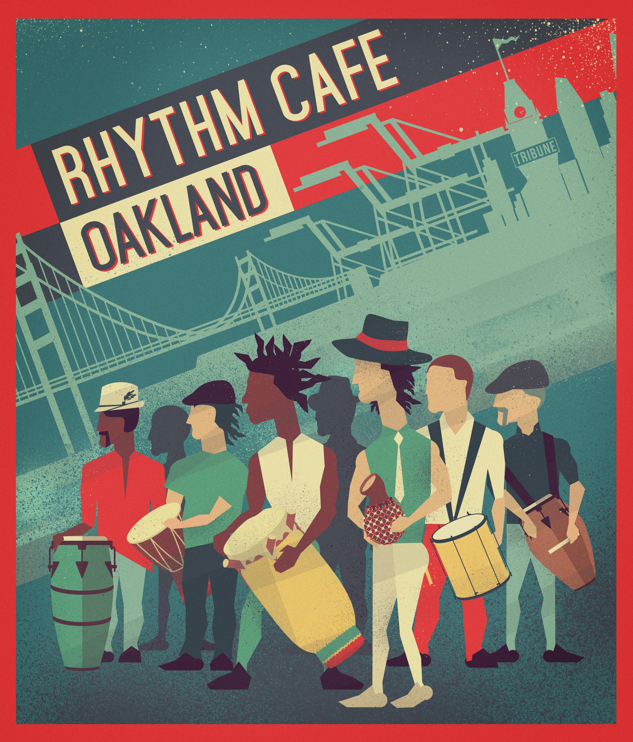 Rhythm Cafe Oakland art