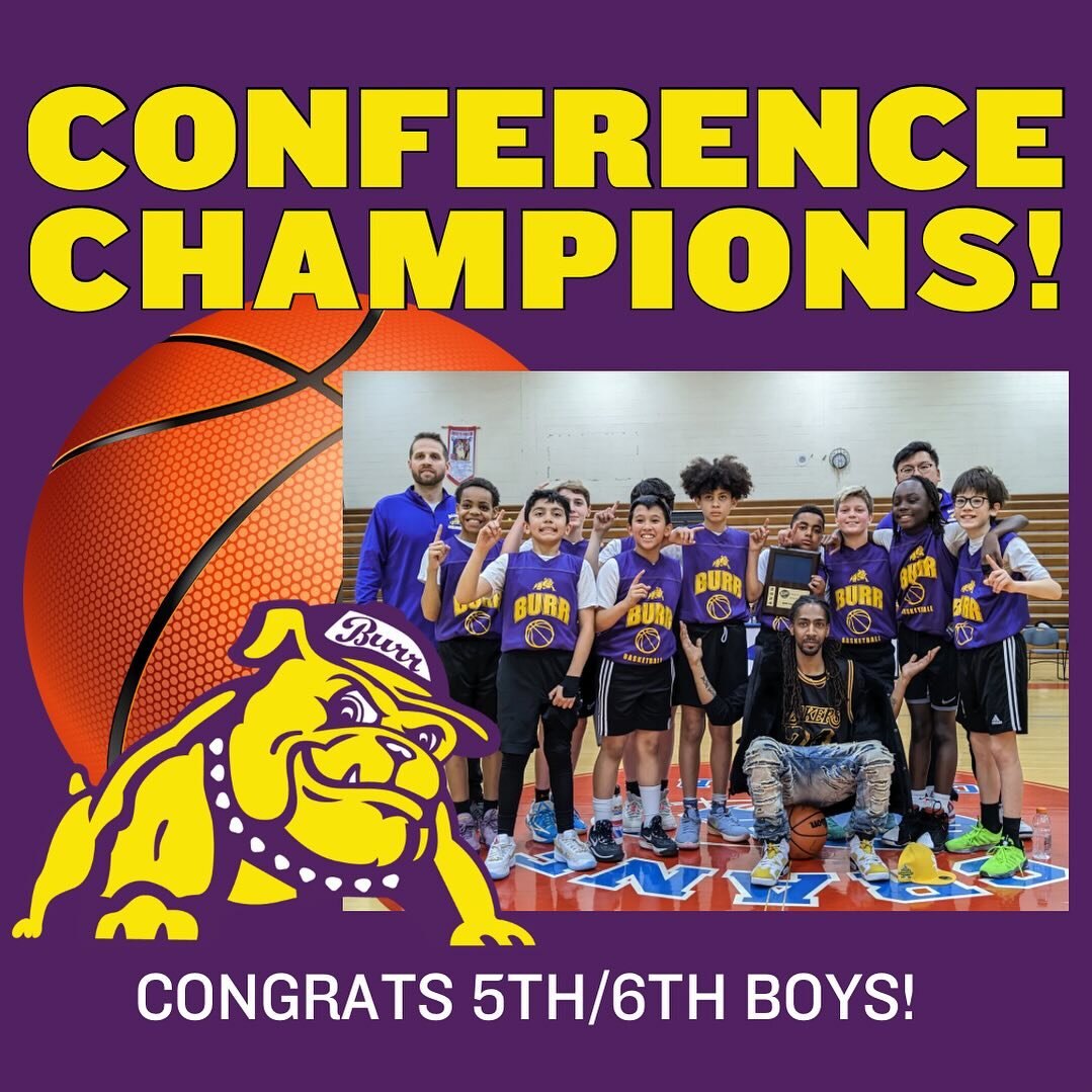 Congrats to the Bulldog Boys on their win this weekend to become conference champs! Way to go, guys!

#burrelementary #middleschoolsports #cpssports