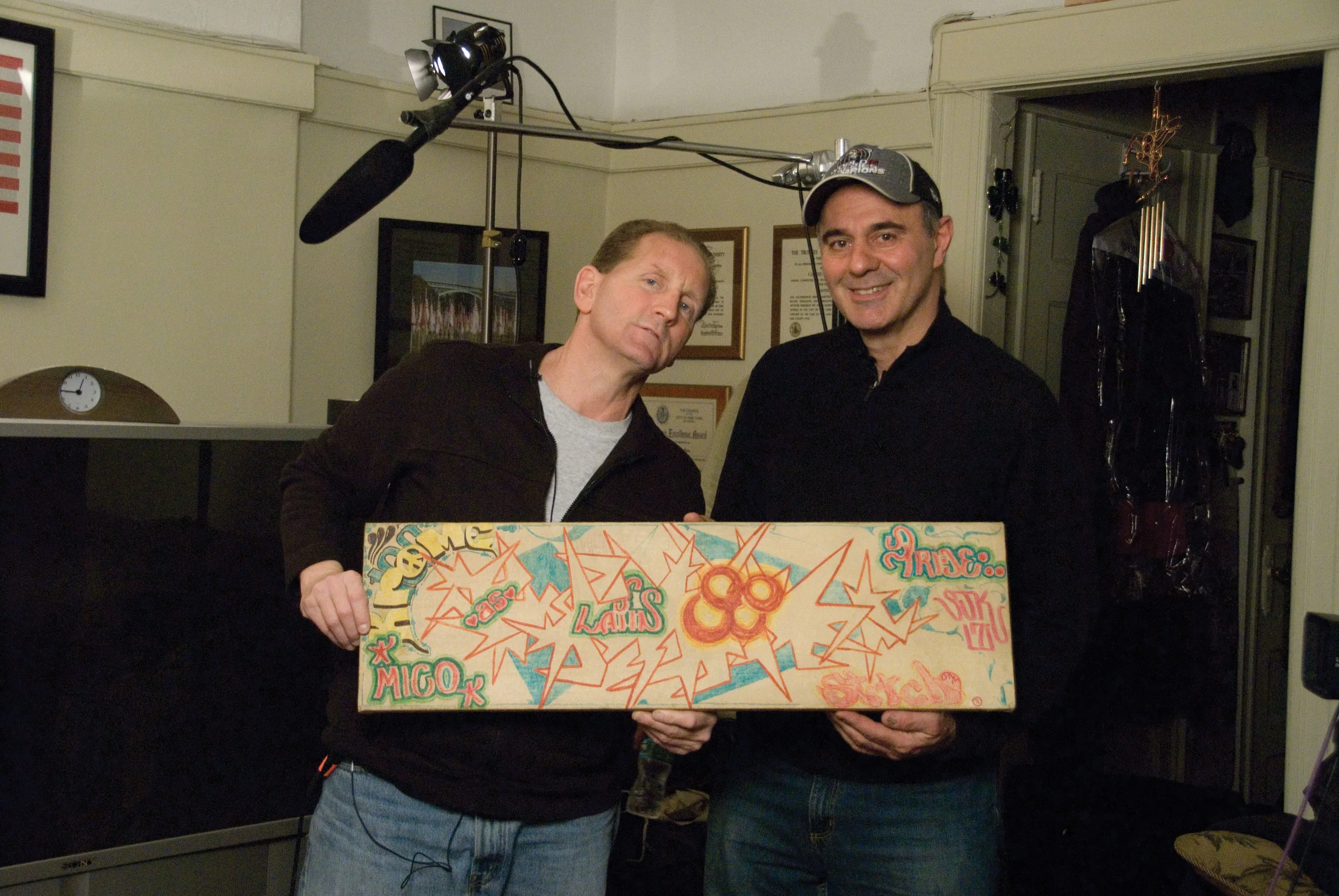 MIKE 171 and SJK 171 during filming for Wall Writers